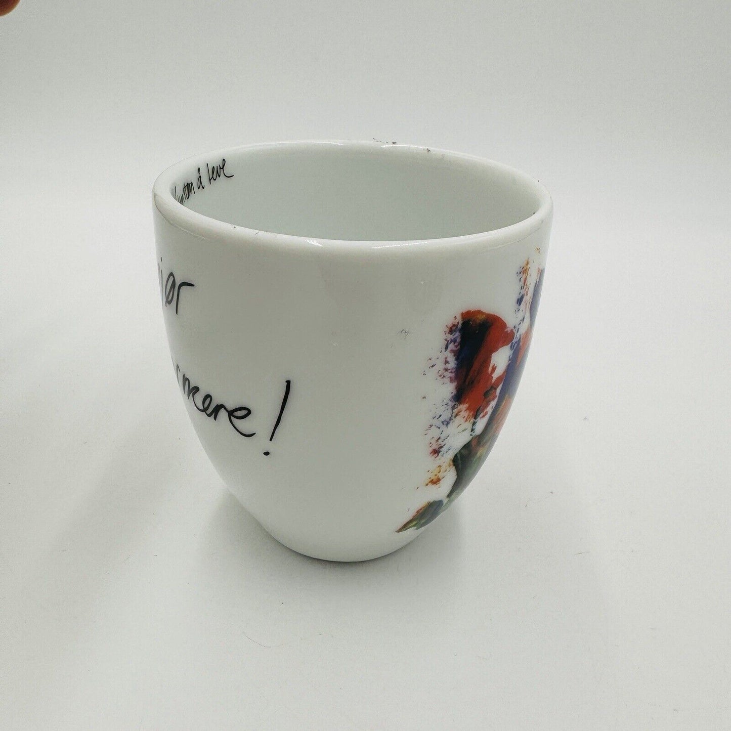 Porsgrund Porcelain Norway Colorful Painted Coffee Cup Mug Serveware