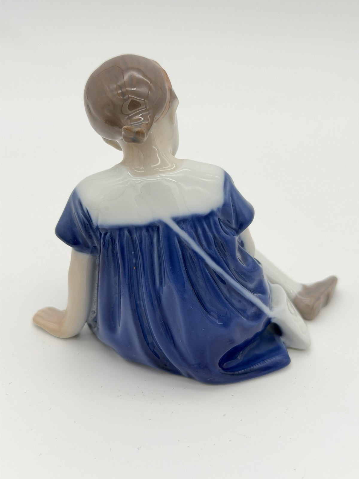 Royal Copenhagen Bing Grondahl B&G Little Girl w/Doll Porcelain Figurine Demark