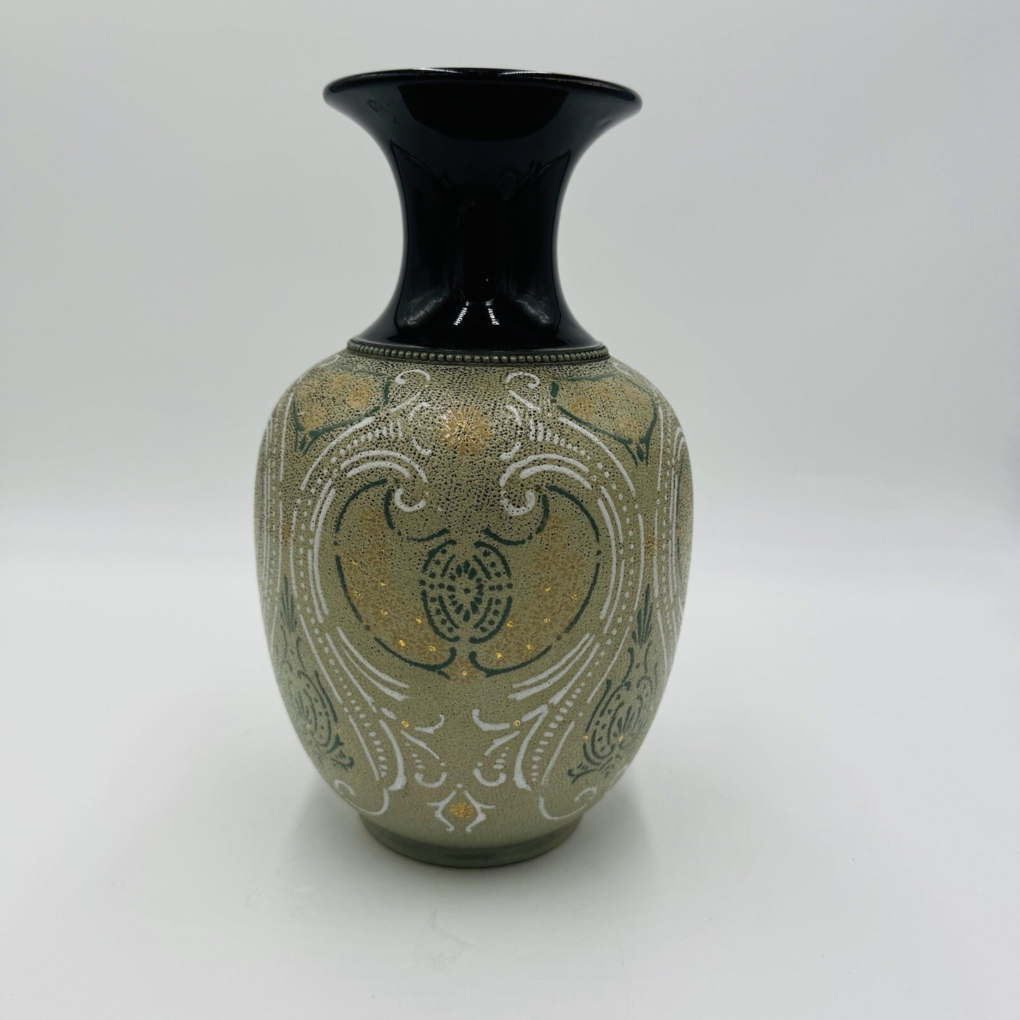 Lovatt Langley Mill England Leadless Glaze Pottery Vase Antique