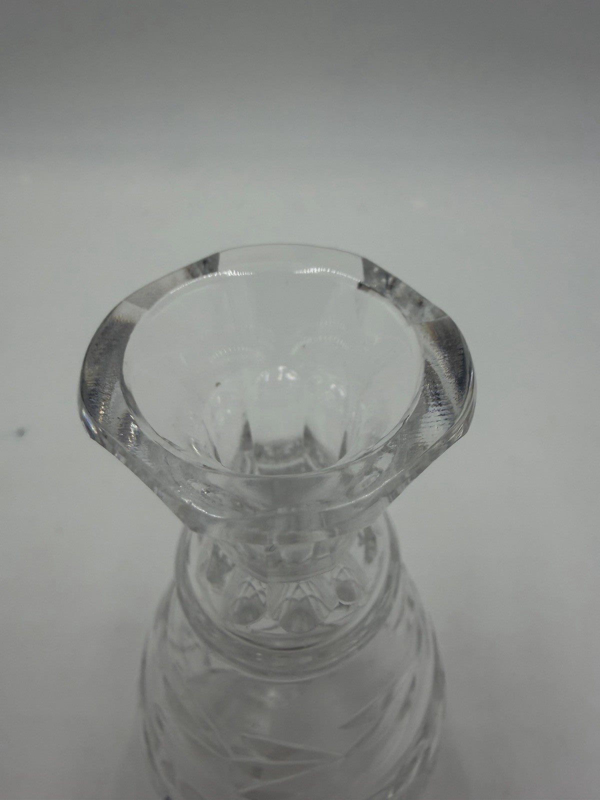 Waterford Crystal Oil Vinegar Cruet Glandore Pattern Ireland Vintage W/stopper