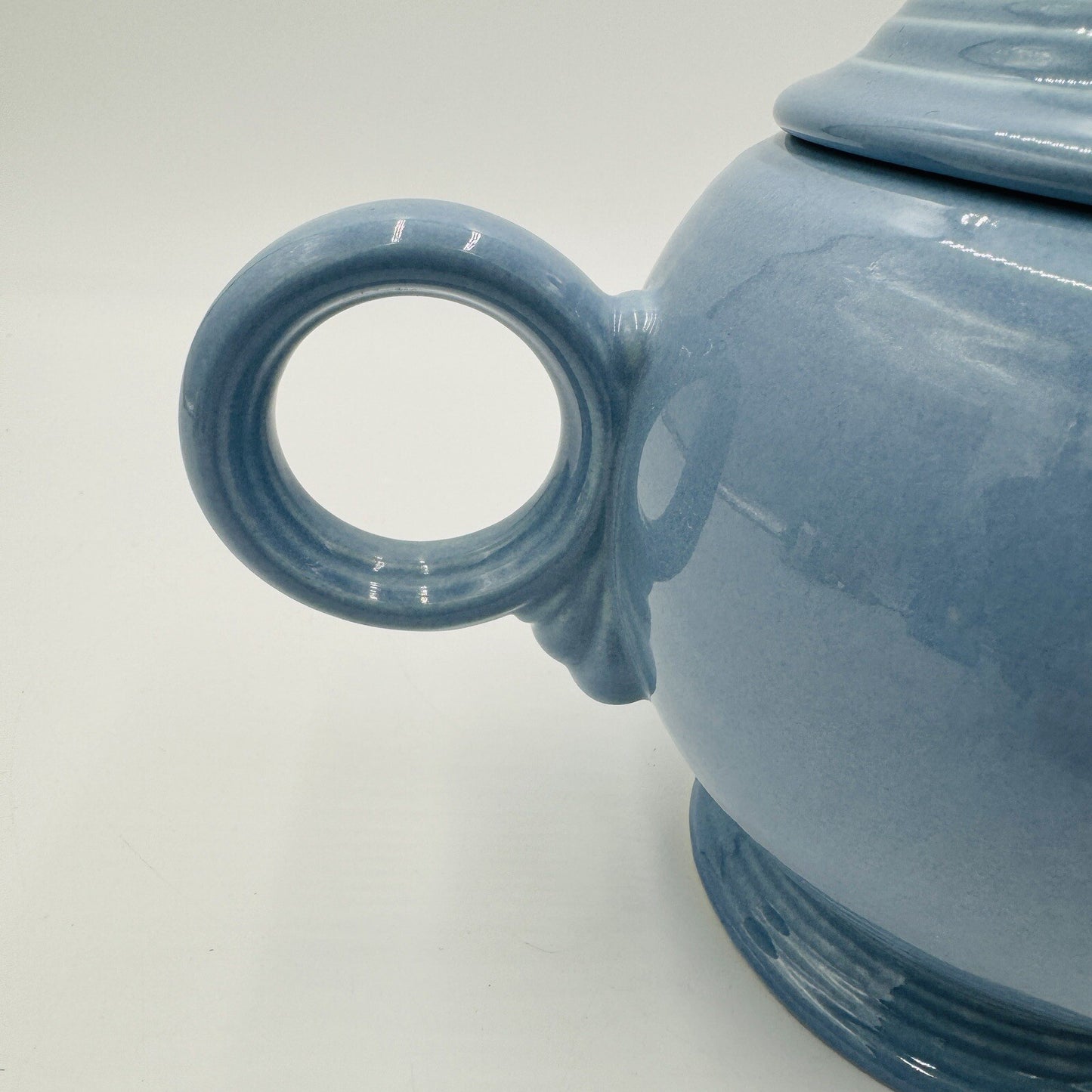 Fiesta Ware Periwinkle Teapot Bue Fiesta Teapot 5 Cup Vintage 7in Retro