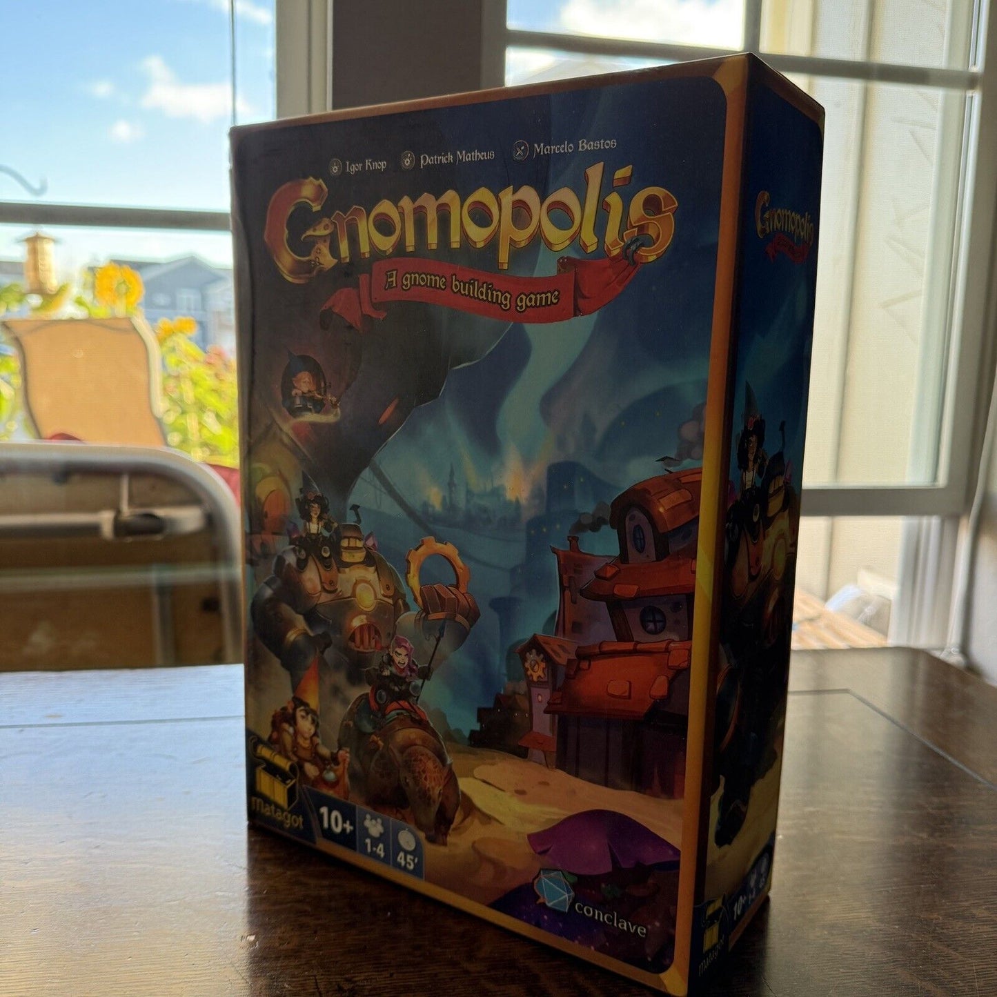 Gnomopolis: A Strategic Gnome Building Deck & Dice Building Game For 1-4 Players