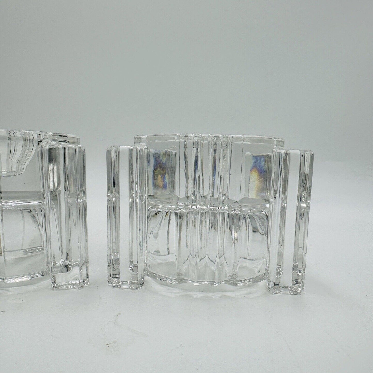 Vintage Set of 2 Lenox Fine Crystal Votive or Candle Stick/Tapper Holders