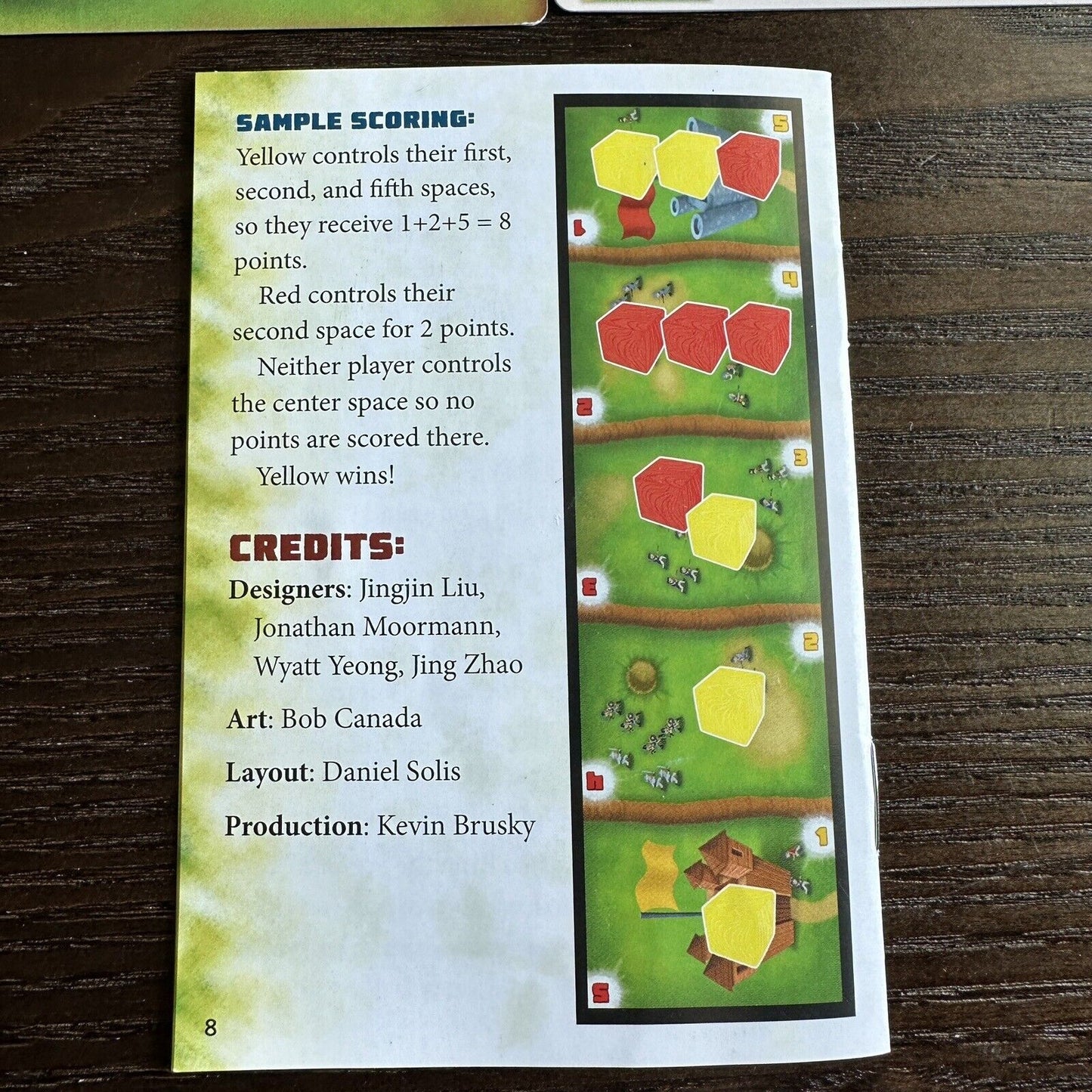 Major General Duel of Time Ape Games Jingjin Lui 2 Player Area Control 2017 Fun