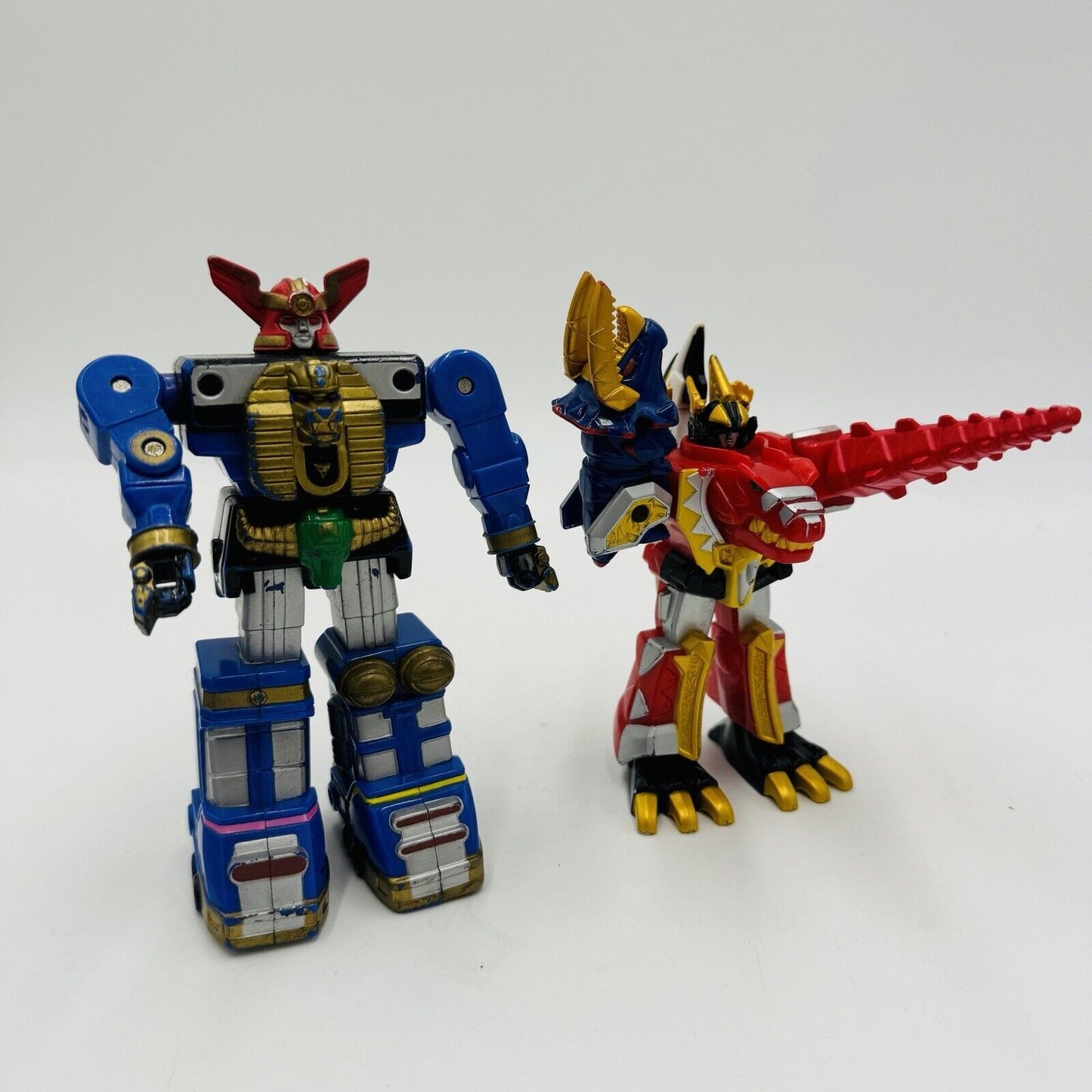 Power Rangers Dino Thunder Megazord Action Figure 5.5" Thundersaurus Bandai 2 Pc