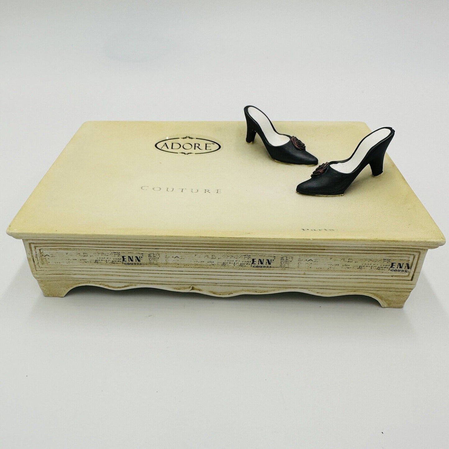Vogue Couture Paris Soap Dish Tray Adore Hand Painted Jewelry Bathroom