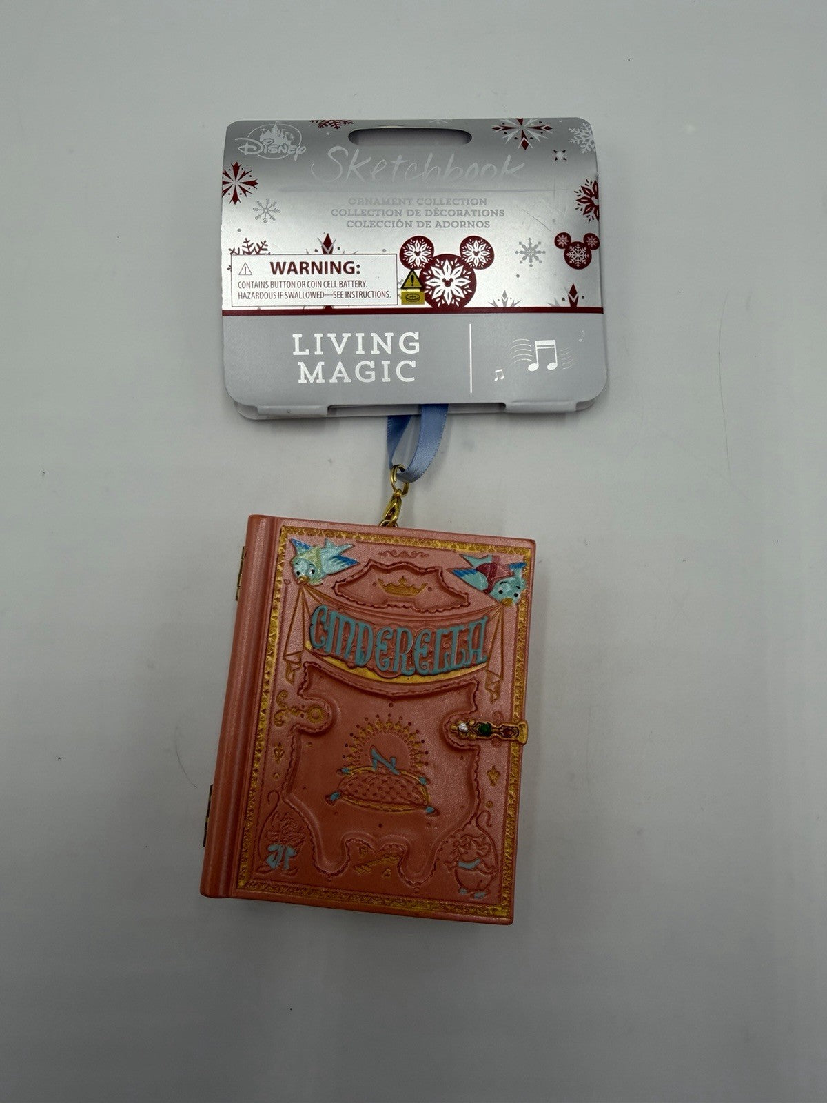 Disney Cinderella Sketchbook Living Magic Storybook Musical Ornament Animated