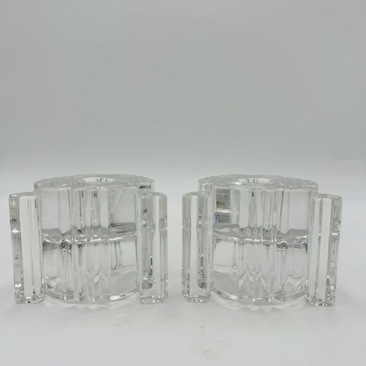 Vintage Set of 2 Lenox Fine Crystal Votive or Candle Stick/Tapper Holders
