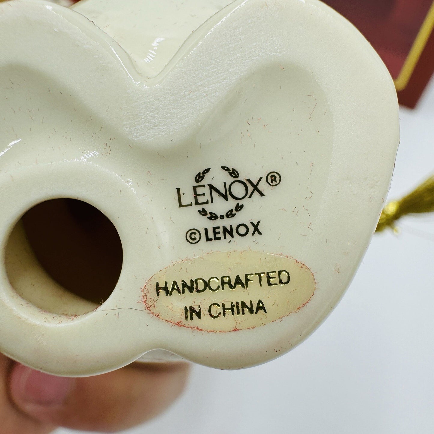 Lenox Porcelain Christmas Tree & USA Flag Snowman Ornaments
