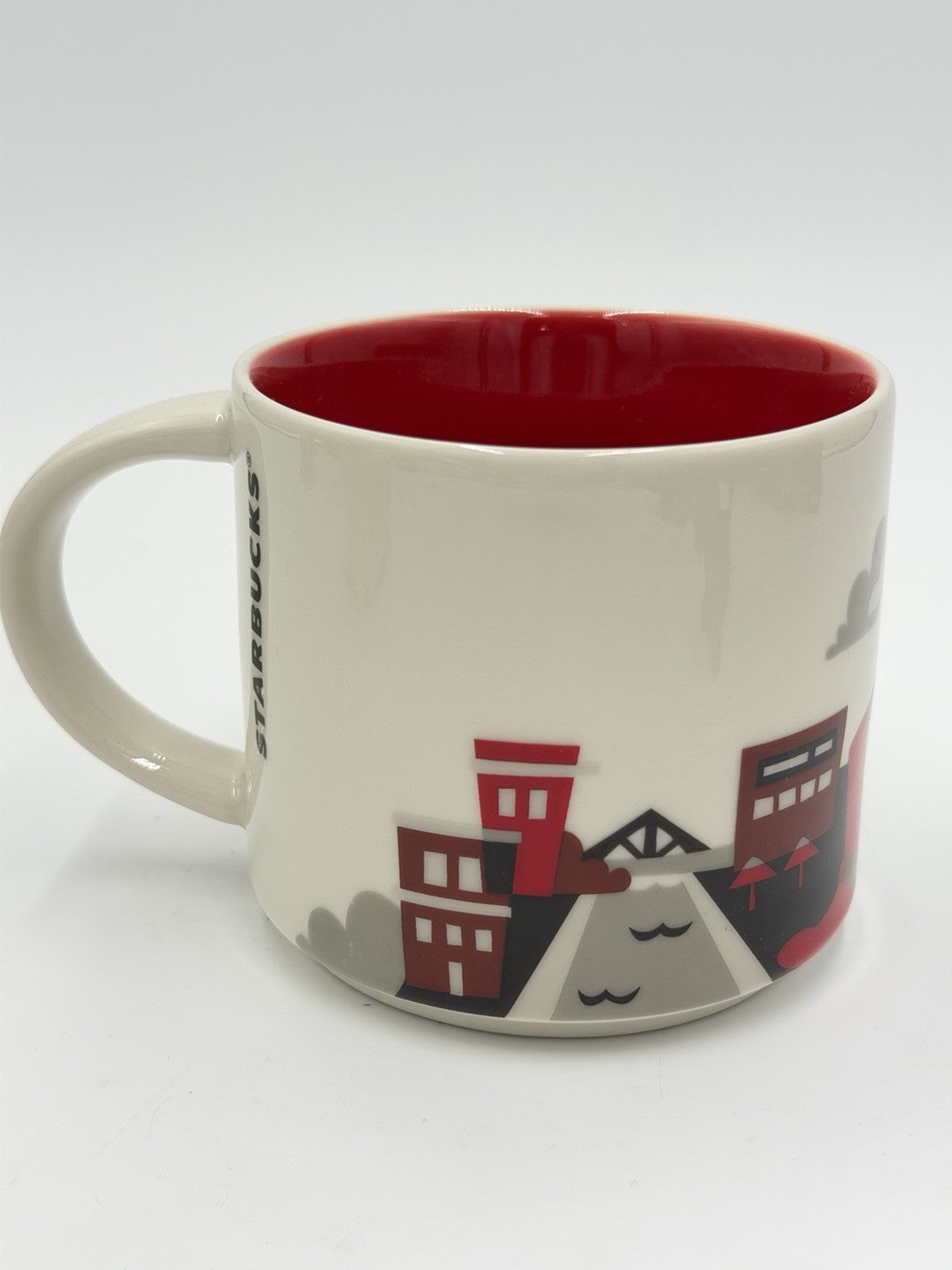 Starbucks Coffee Mug You Are Here Collection 2016 OKLAHOMA 14 oz Ceramic Red