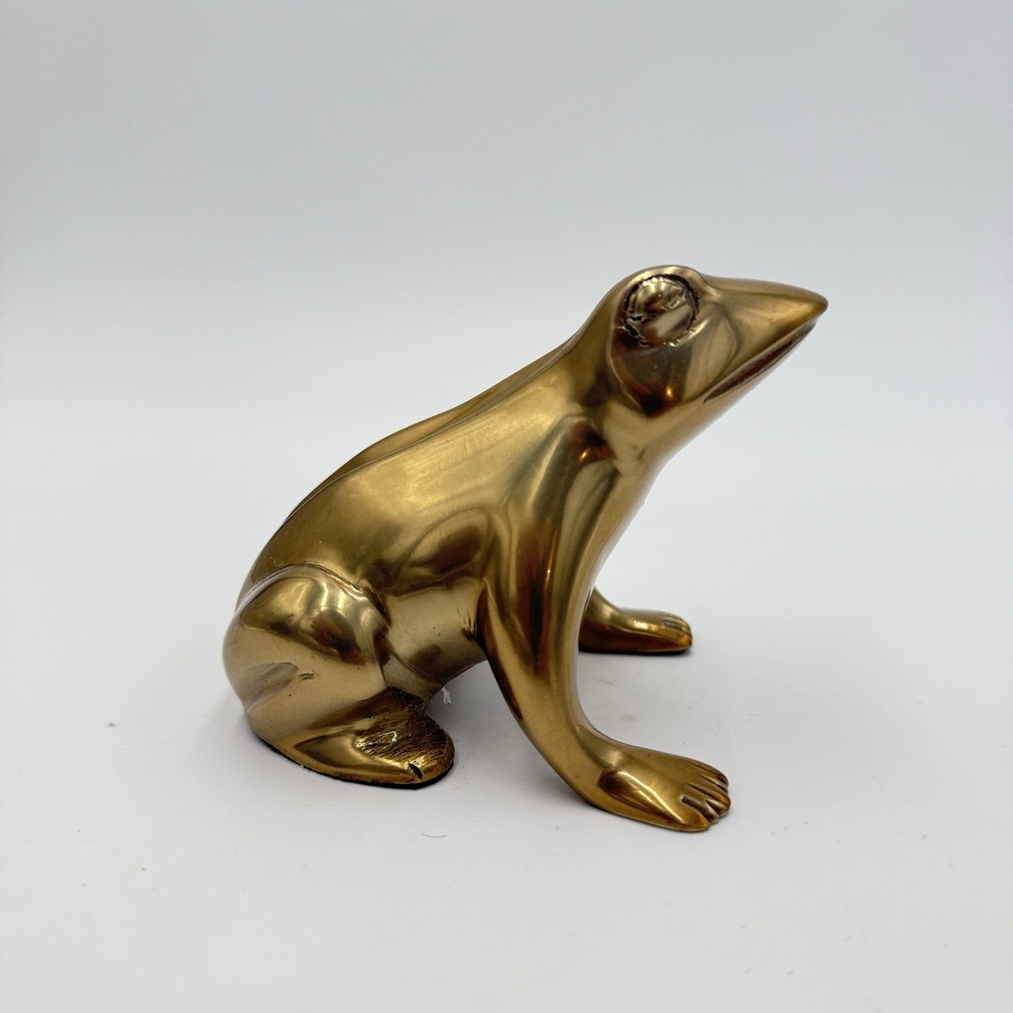 West Elm Brass Frog Figurine Home Decor Collection 3”x4” Decorative India