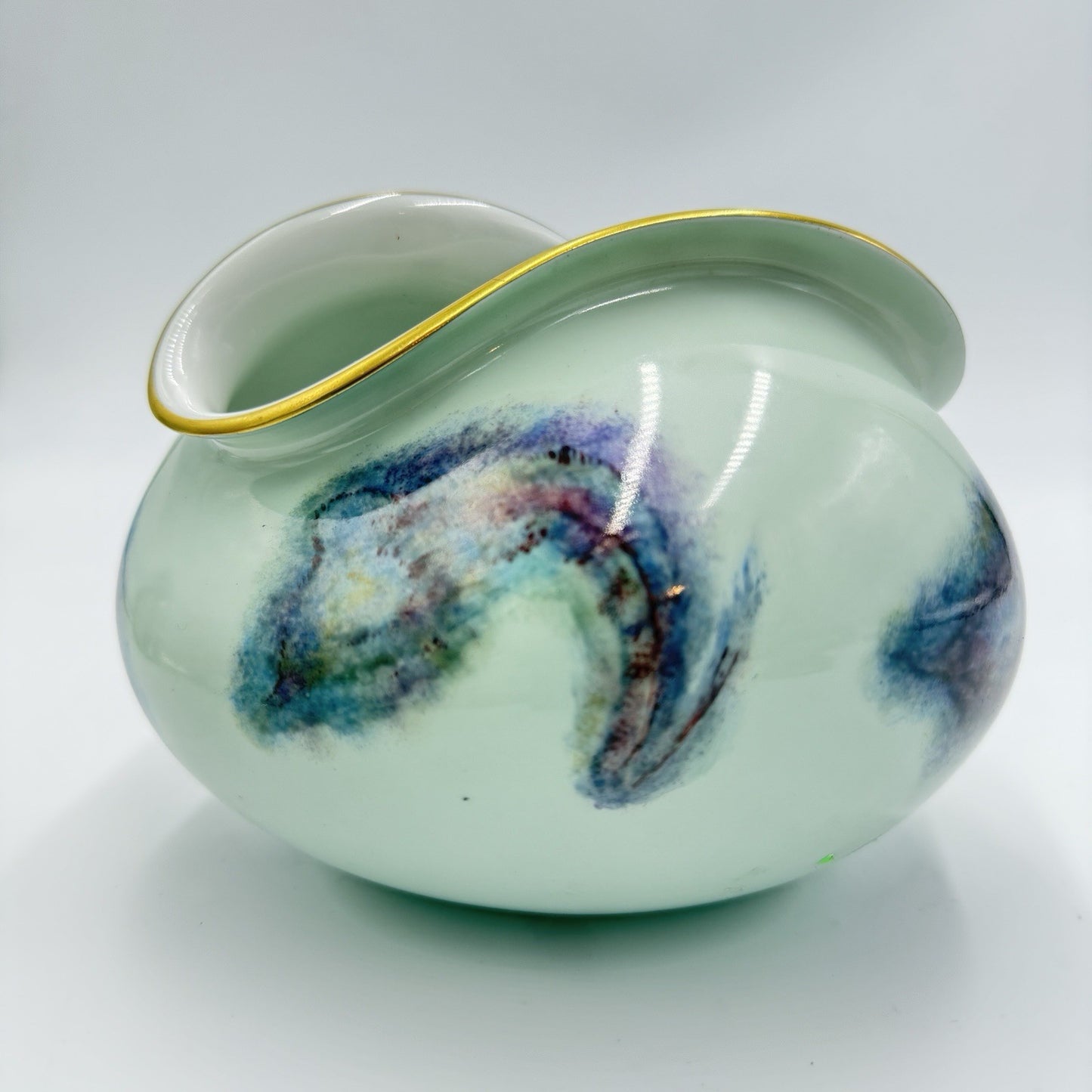 Rosenthal kunstabteilung selb Porcelain Hand Painted Porcelain Vase Abstract VTG