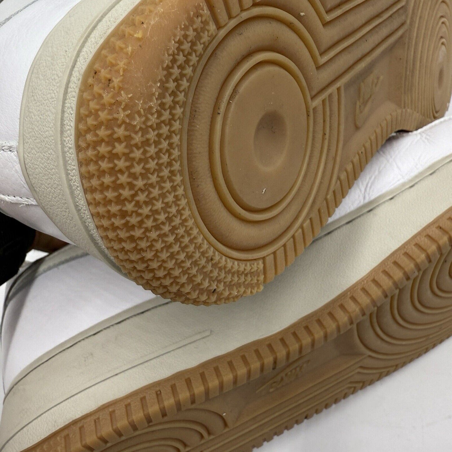 NIKE BY YOU AIR FORCE 1 LOW DV 3892-900 WHITE GUM Men SZ US 12.5