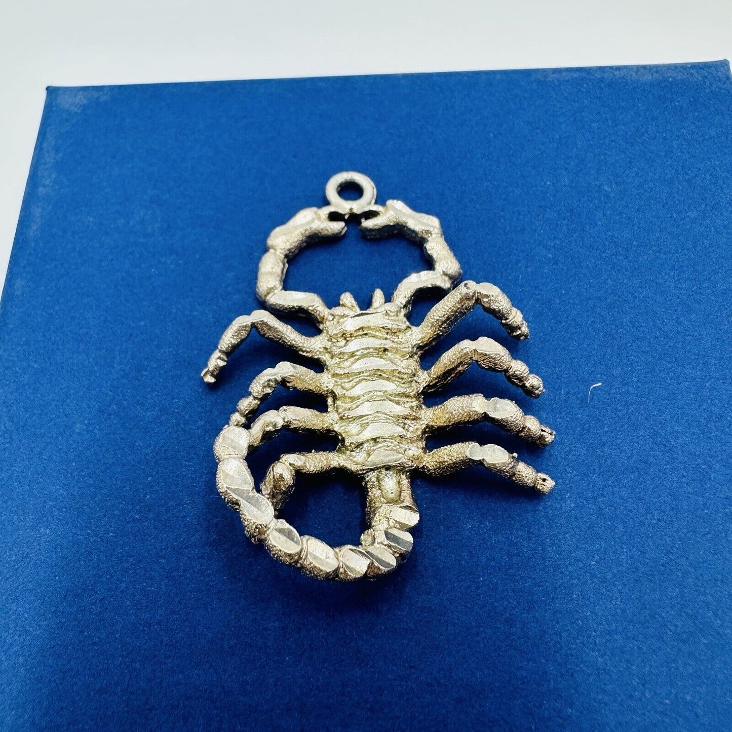 925 Sterling Silver Scorpion Pendant Jewelry Vintage Shiny Large 1 Of A KIND