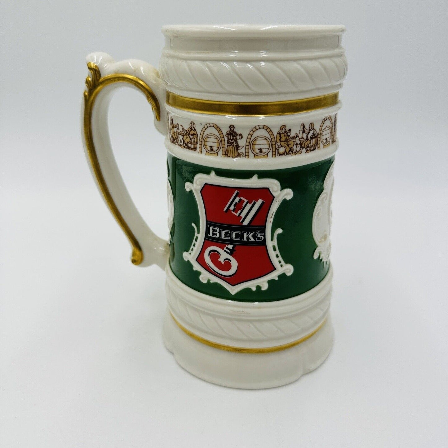Franklin Mint Tankard Mug Beck's Brewery Bremen Germany Established 1873