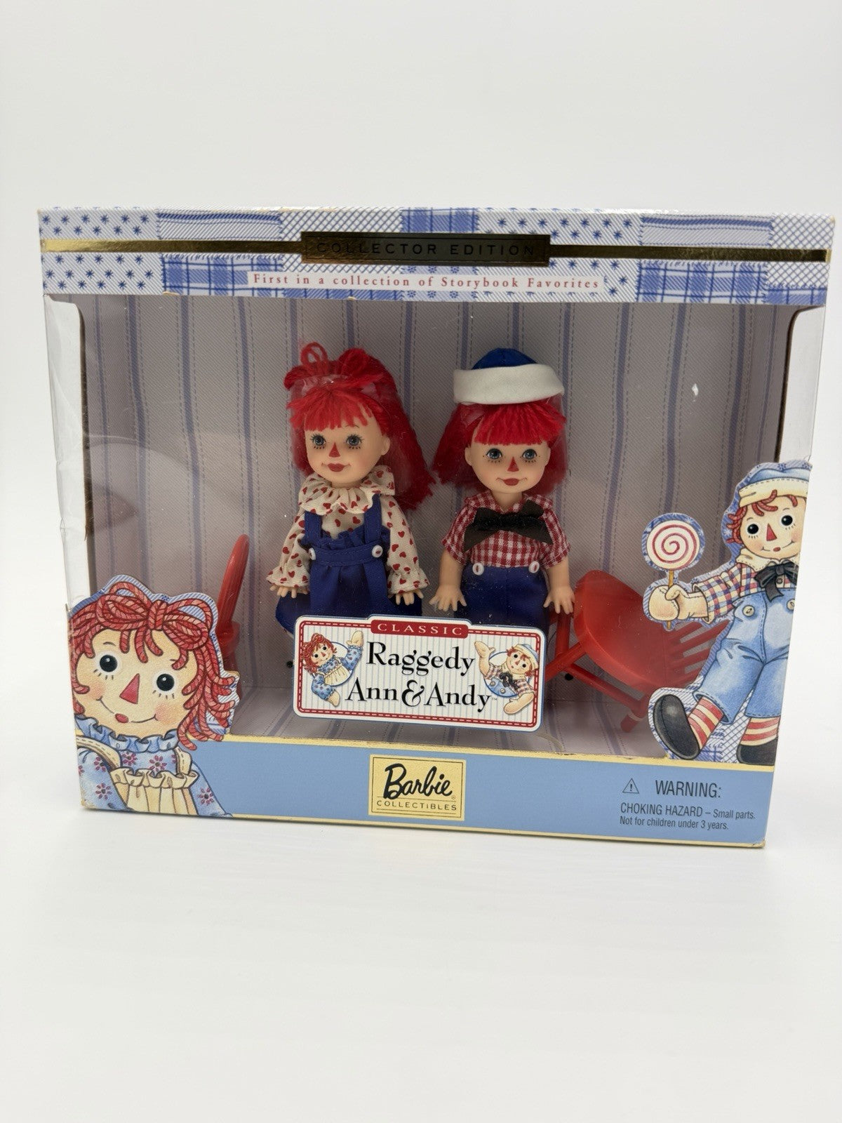 Barbie Raggedy Ann & Andy Tommy & Kelly Storybook Collector Edition Dolls Box