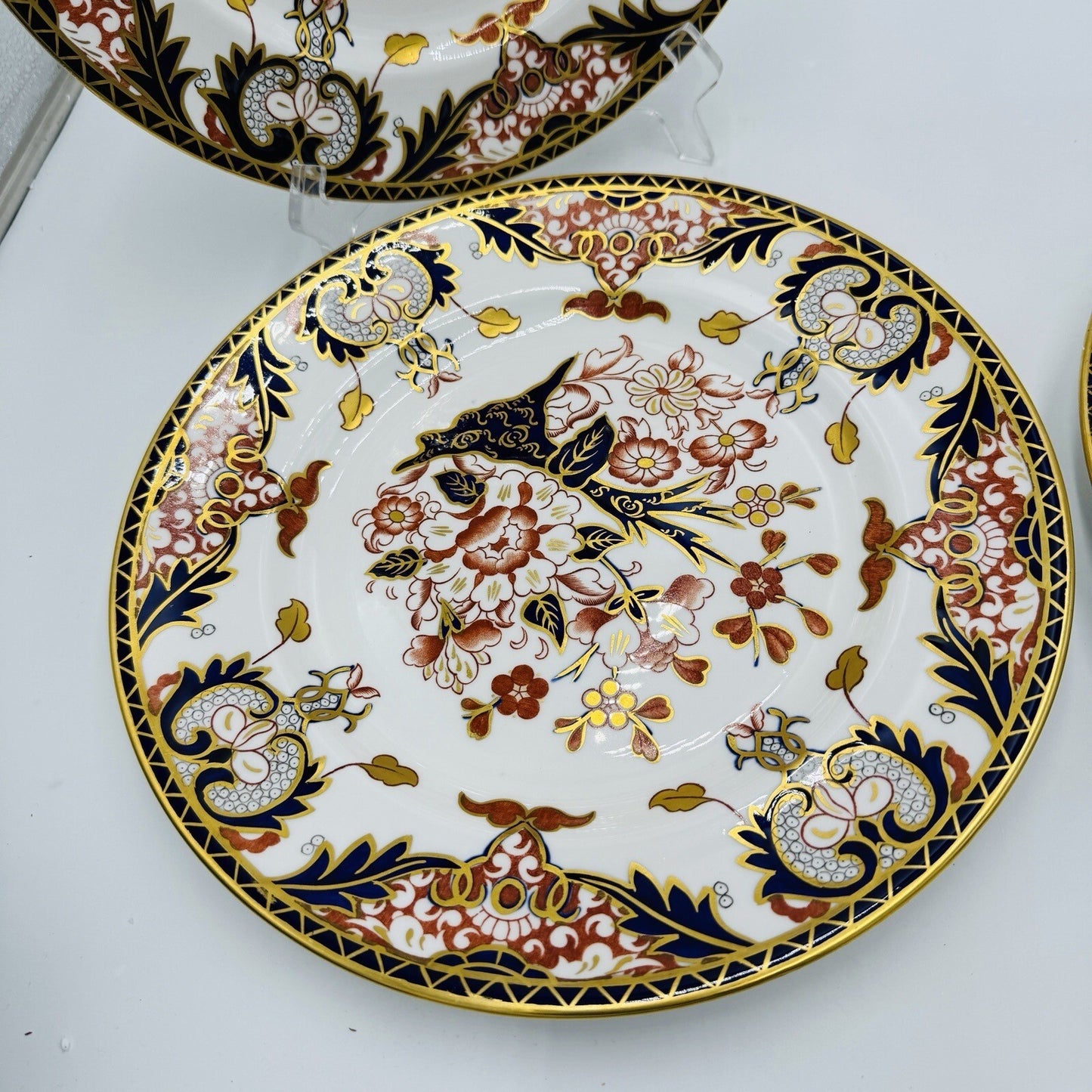 Royal Crown Derby King's Of Old Japan 383 Pattern Dinner Plate Porcelain Antique