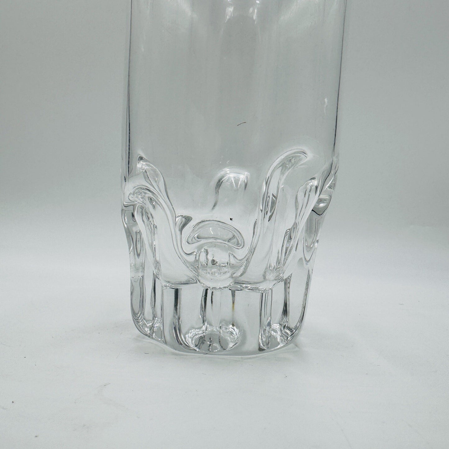 iittala Finland Crystal Glass Vase Marja Design Tapio Wirkkala 6.5” 1976 Vintage