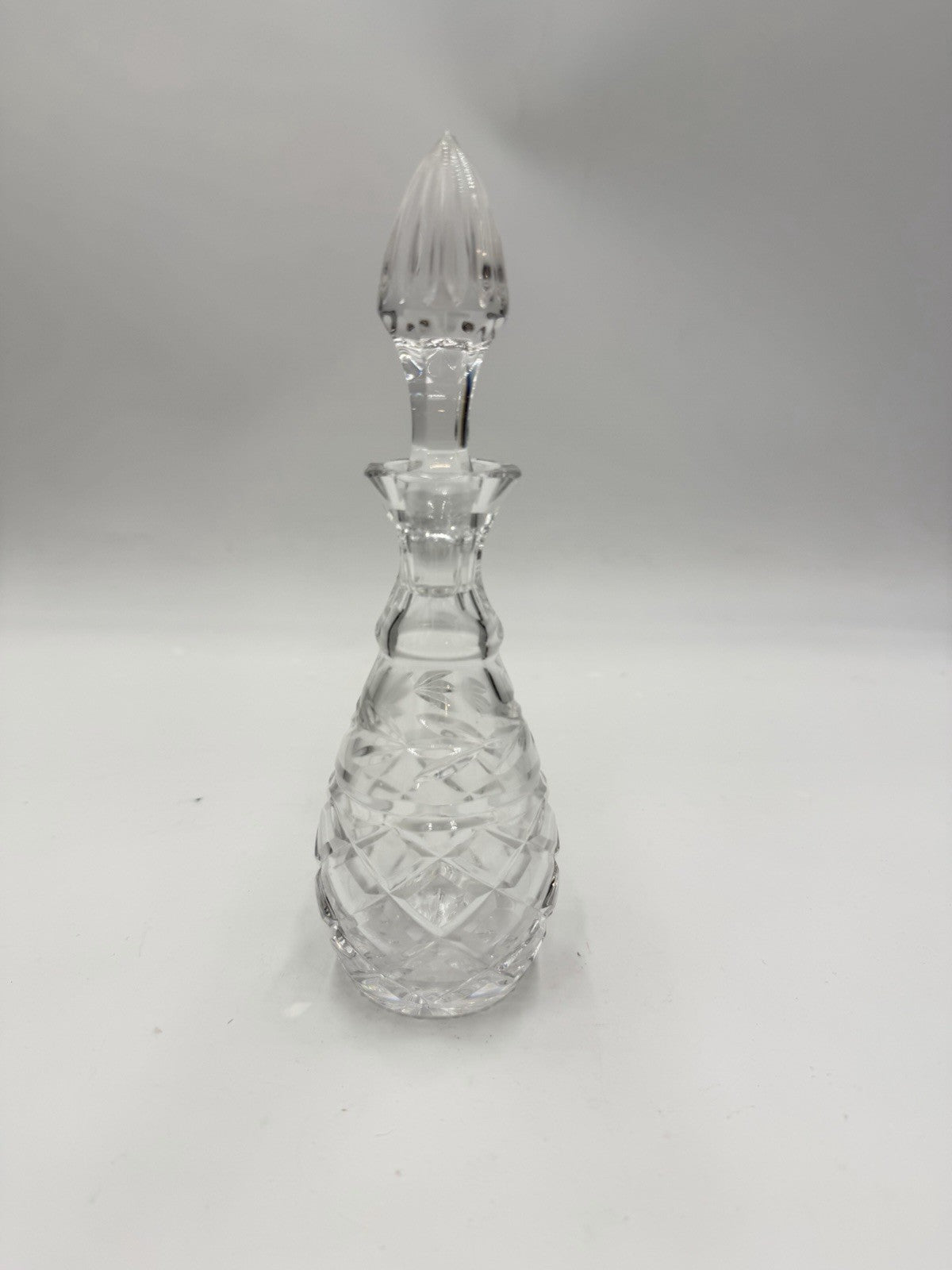 Waterford Crystal Oil Vinegar Cruet Glandore Pattern Ireland Vintage W/stopper