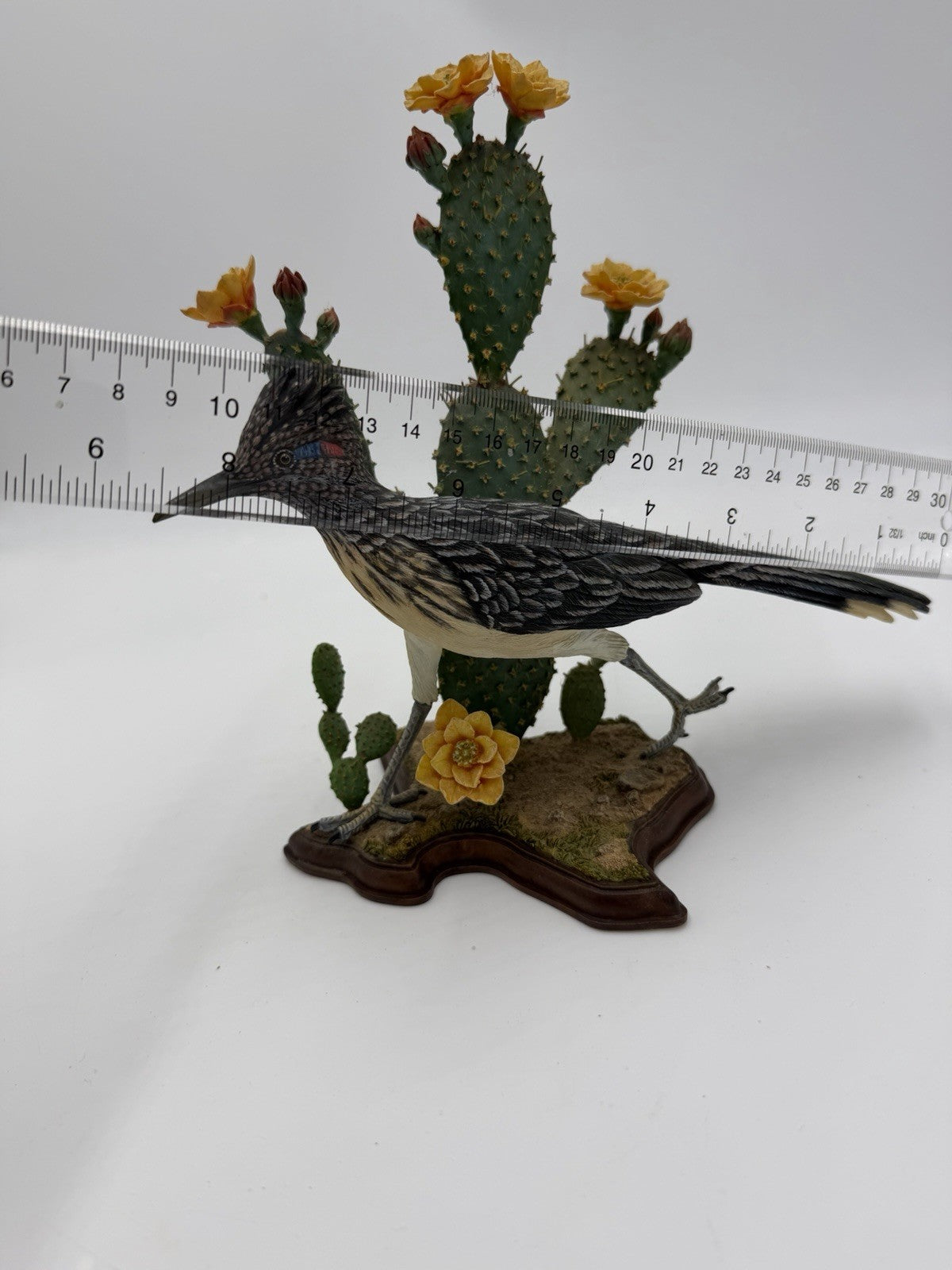 Rare Danbury Mint Texas Spirit Roadrunner Bird Figurine By Bob Guge 7.5”Hx8.5”L