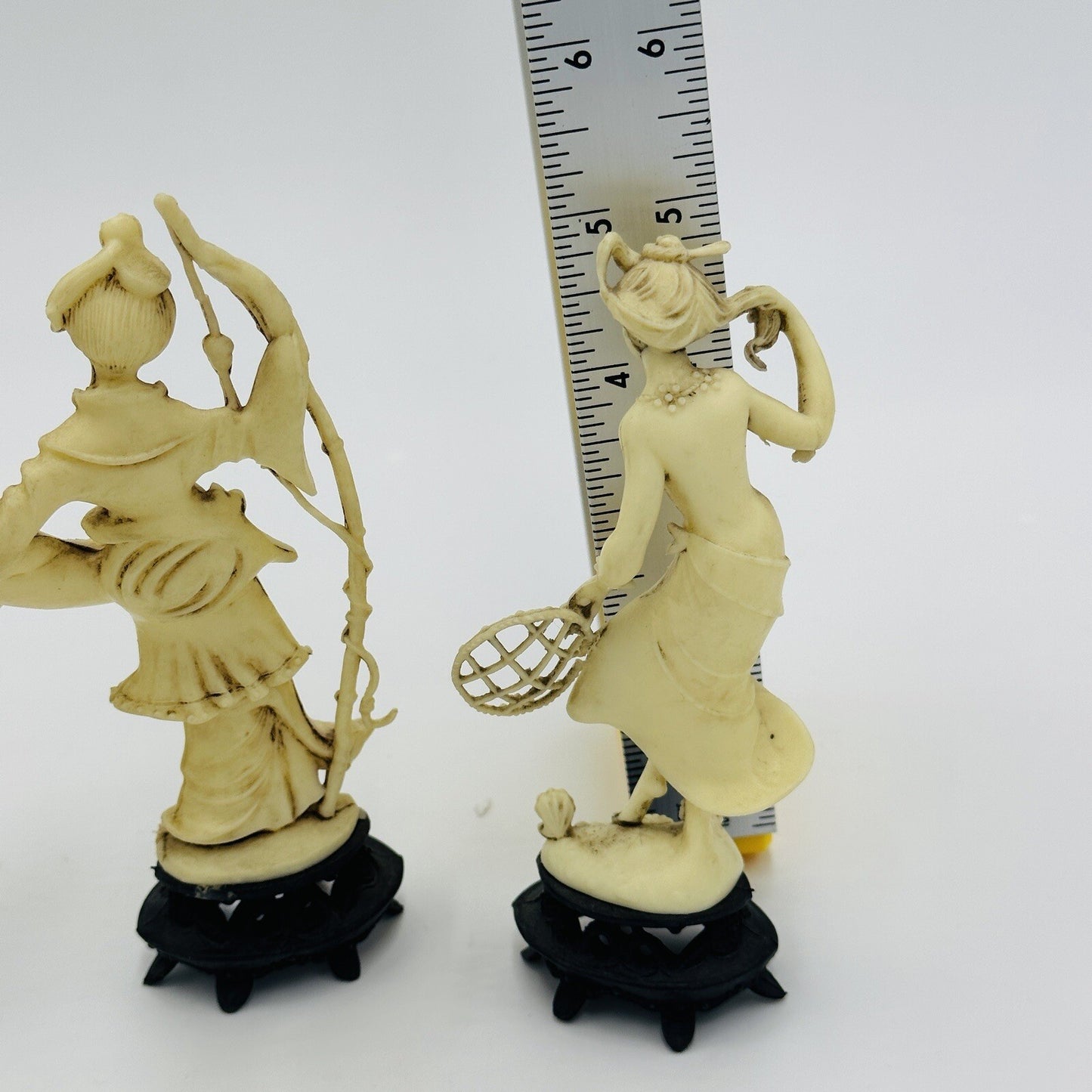 Fontanini Depositato Figurines Fishermen Set 4 Italy Chinese Pieces Vintage
