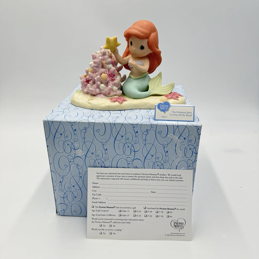 Precious Moments Disney Christmas Spirit is a Part of My World Ariel Figurine