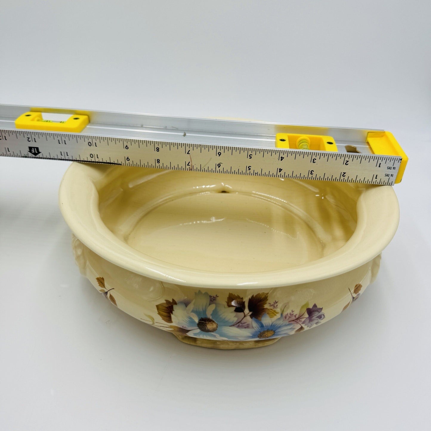 MCM Haeger USA Pottery Bowl Planter Ceramic Floral Rare #4293 3.5inH x 11inW