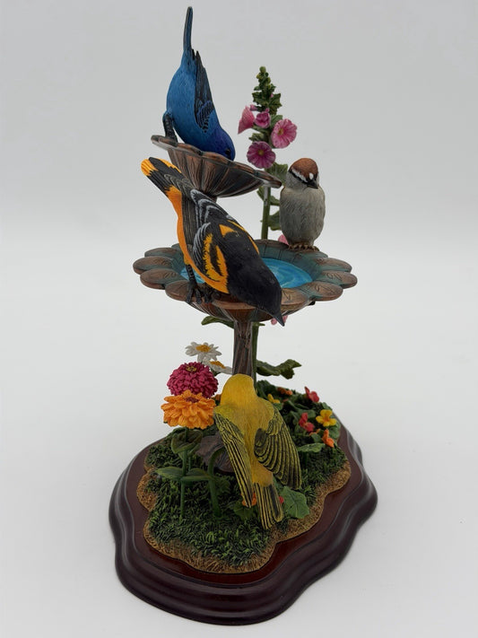 The Danbury Mint Summertime Beauties by Bob Guge Bird Figurine Bird Imperfect