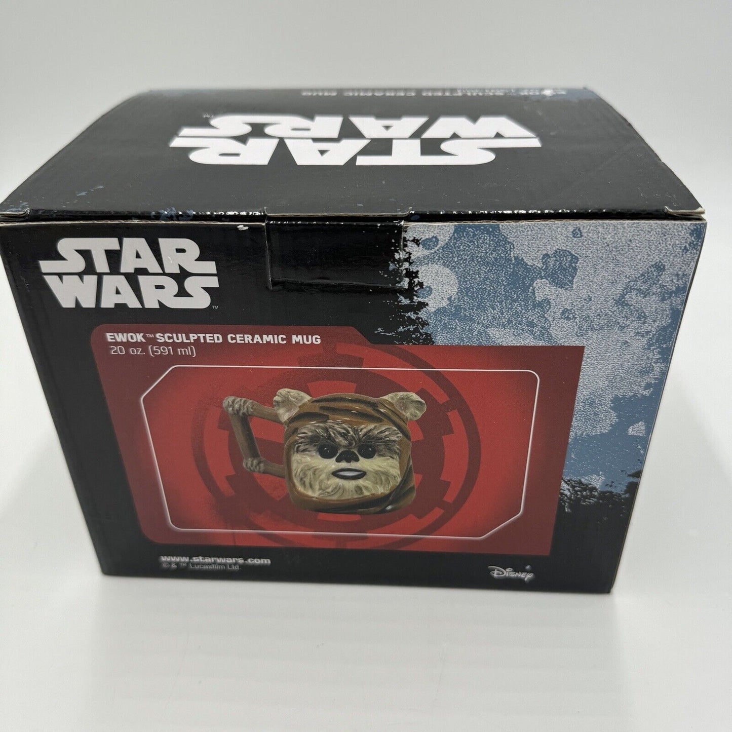 Star Wars Sculpted Ceramic Ewok Mug Large 20 Oz Disney NEW in box Collectible