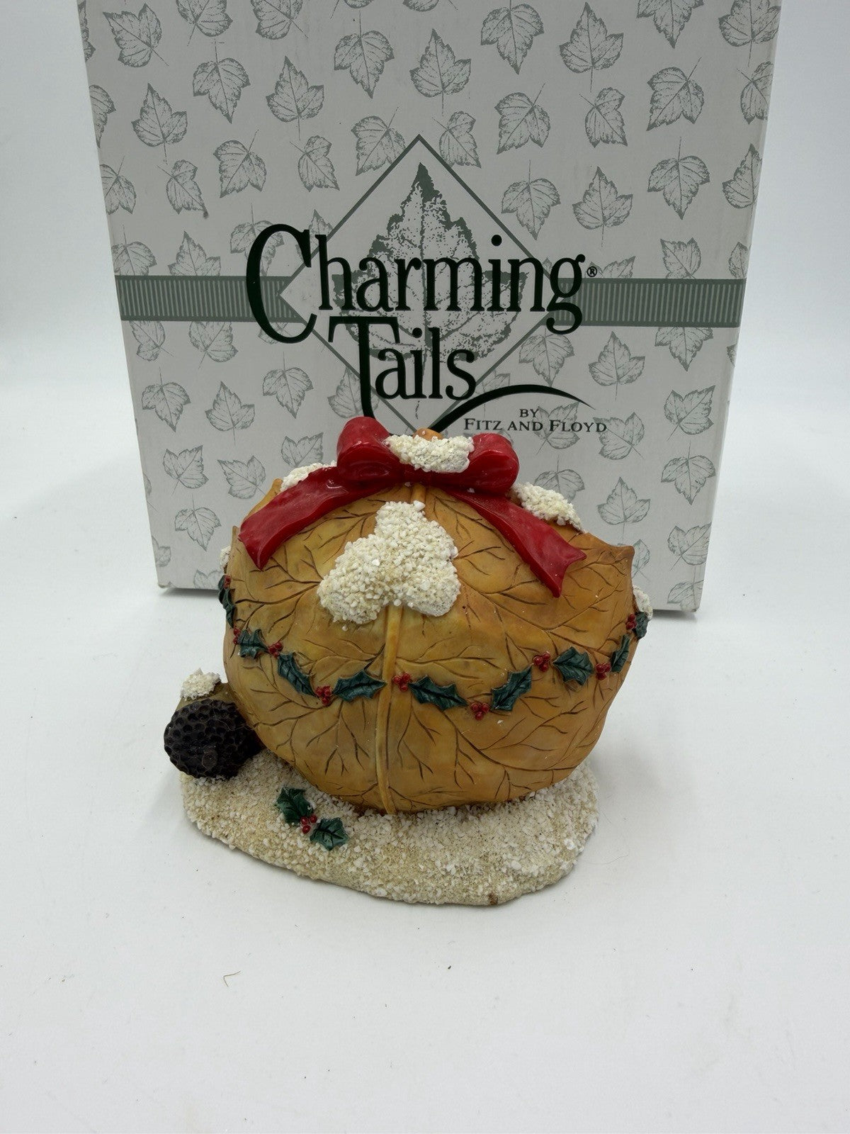 Charming Tails Mouse Oak Leaf Warm Cozy Holiday Fire Dean Griff Signed 97/13