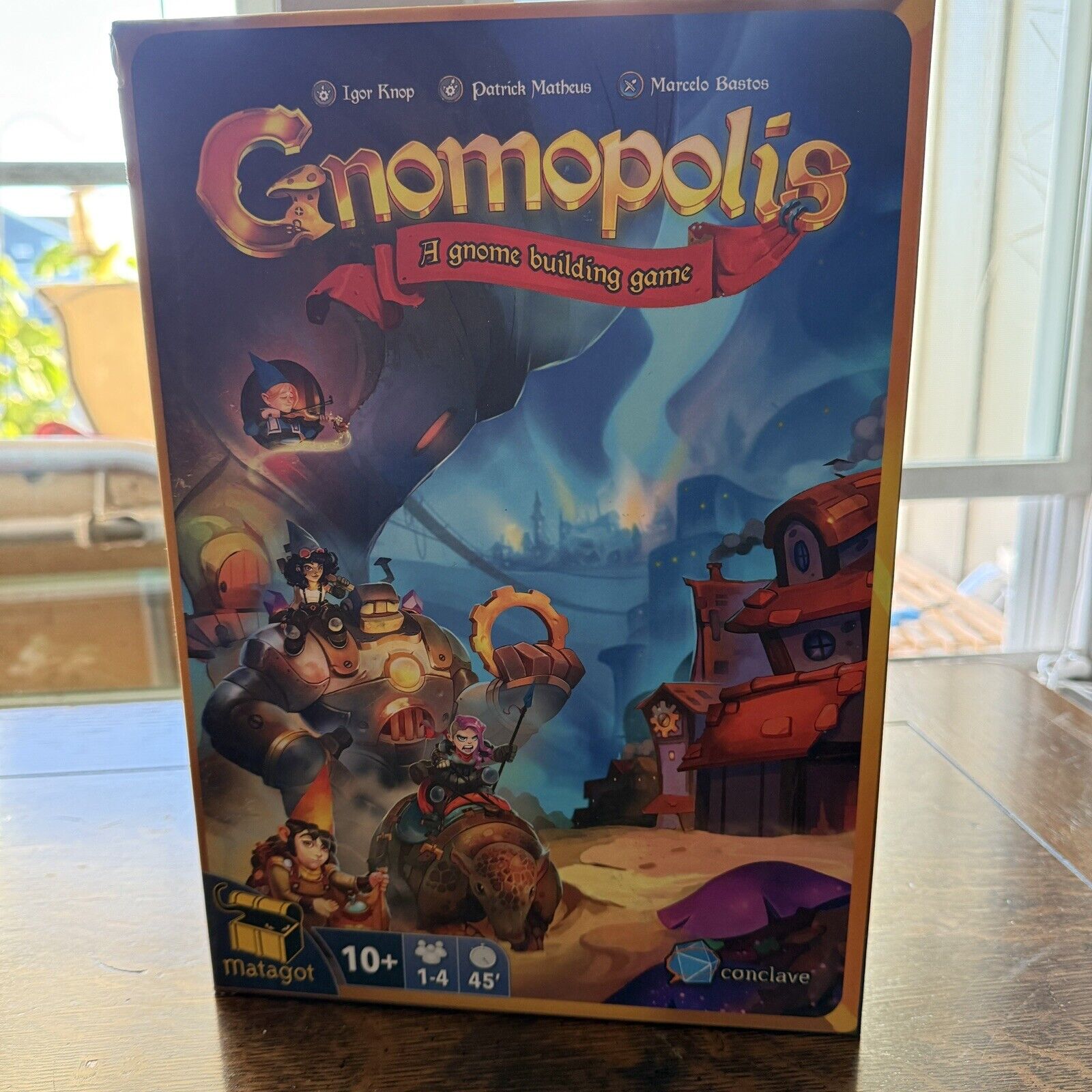 Gnomopolis: A Strategic Gnome Building shops Deck & Dice Building Game For 1-4 Players