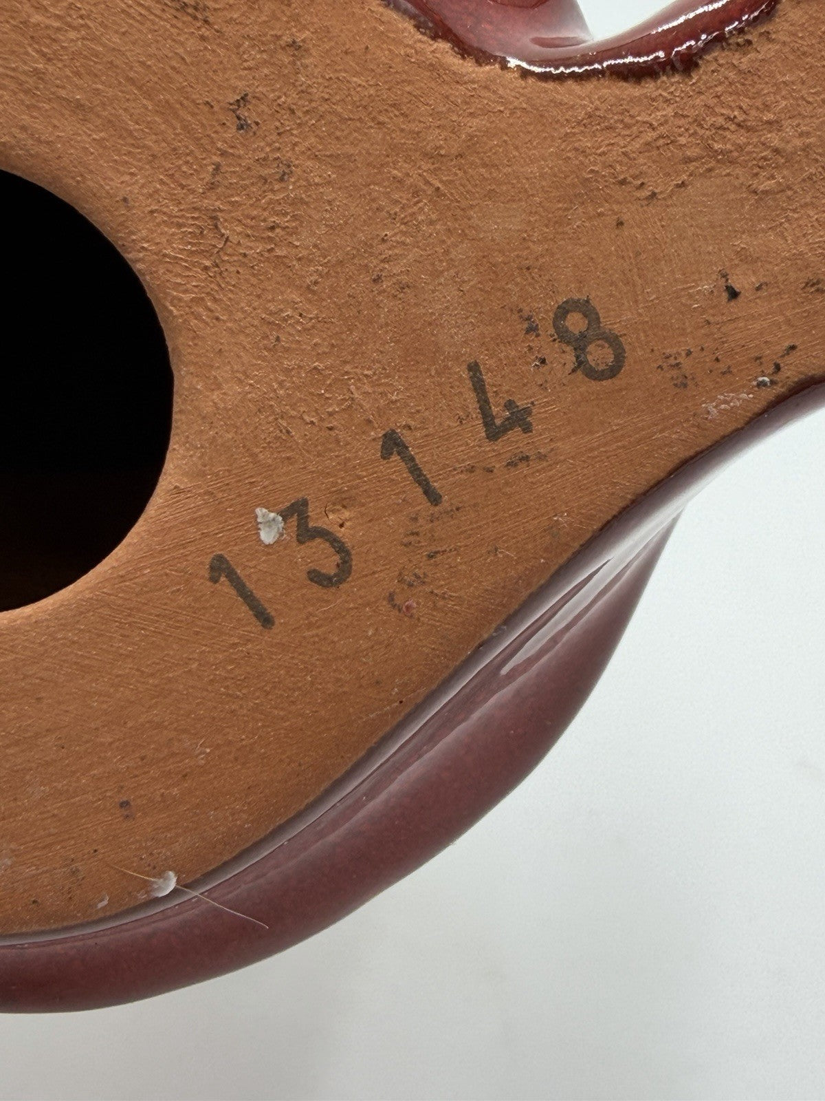 Swedish Pottery Nittsjo Red Tomte Gnome With Spoon 13148