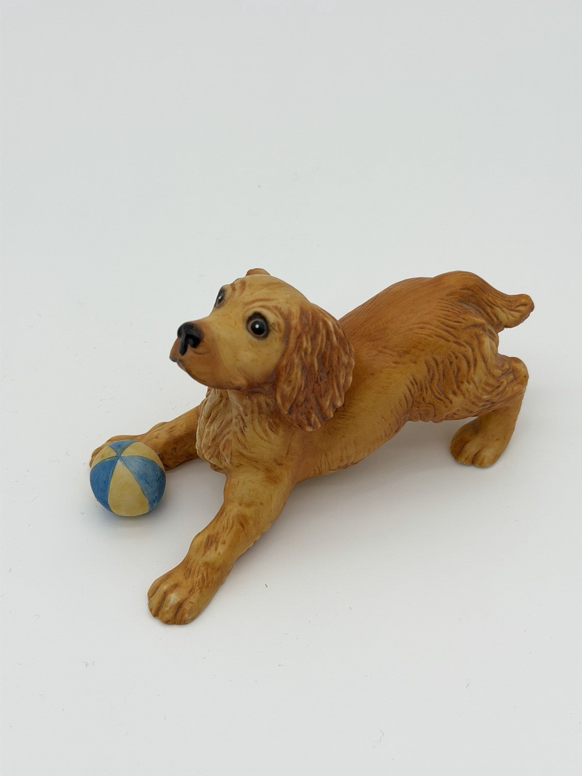 Franklin Mint Porcelain COCKER SPANIEL Dog Figurine Painted Vintage