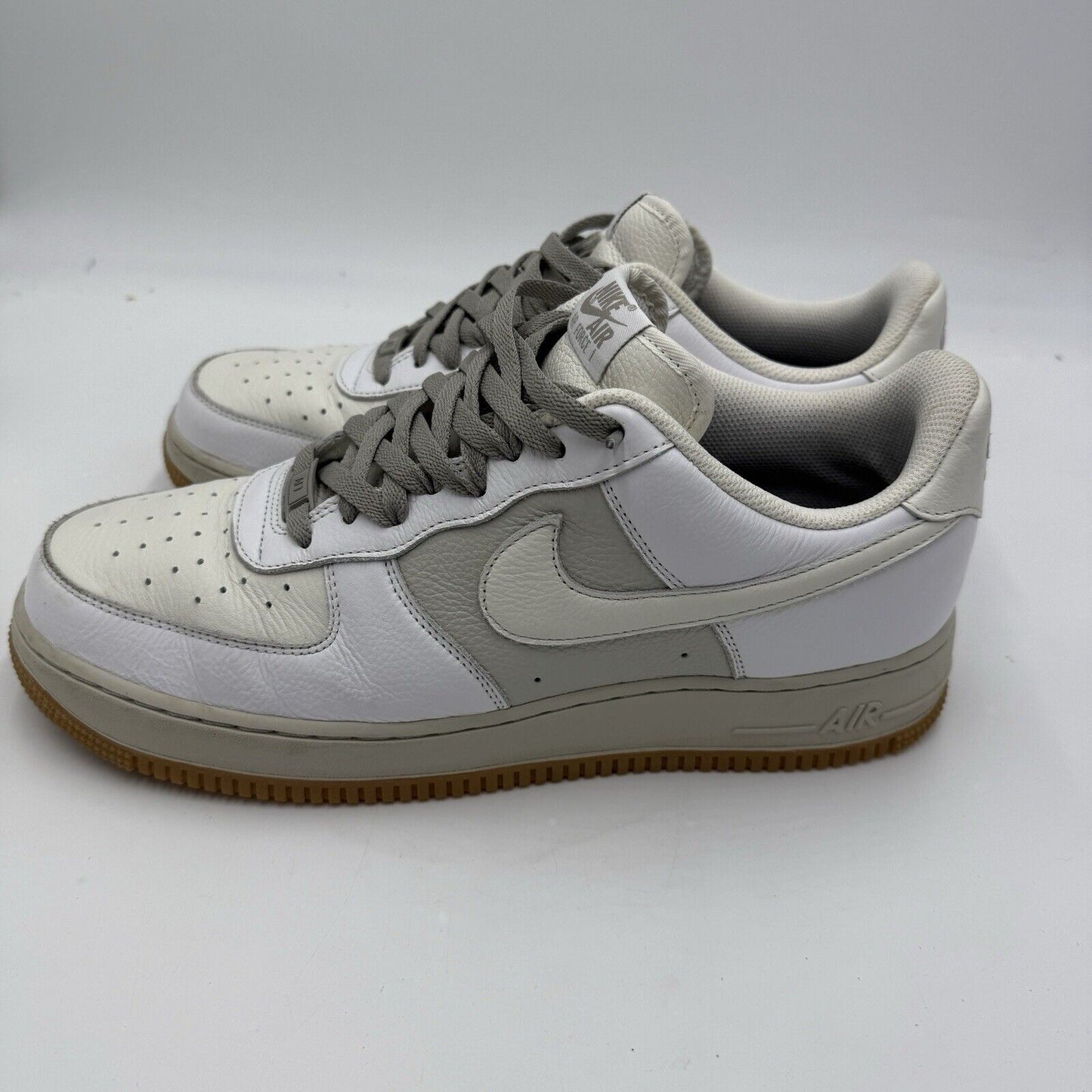 NIKE BY YOU AIR FORCE 1 LOW DV 3892-900 WHITE GUM Men SZ US 12.5