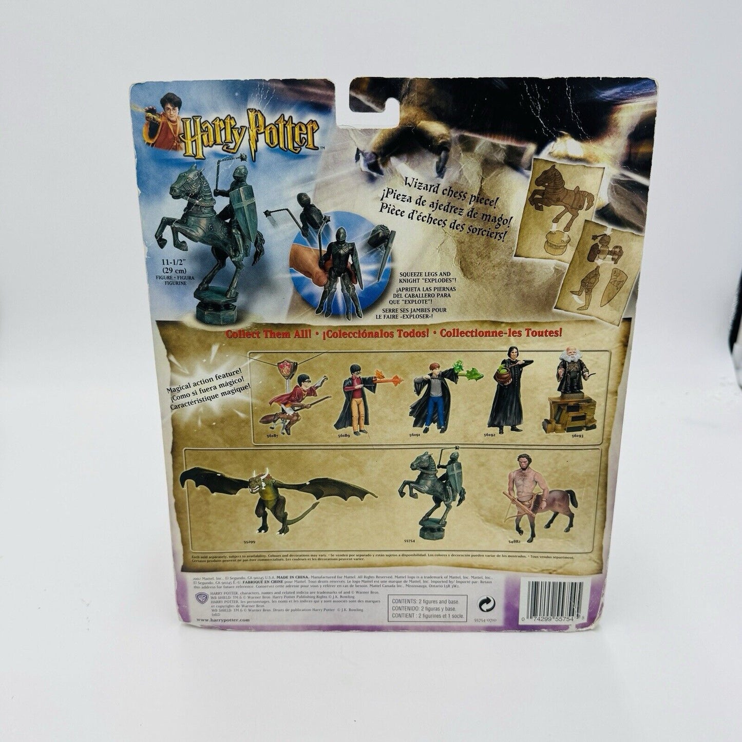 Harry Potter Knight Caballo Cavalier Deluxe Action Figures Mattel 2002 Horse