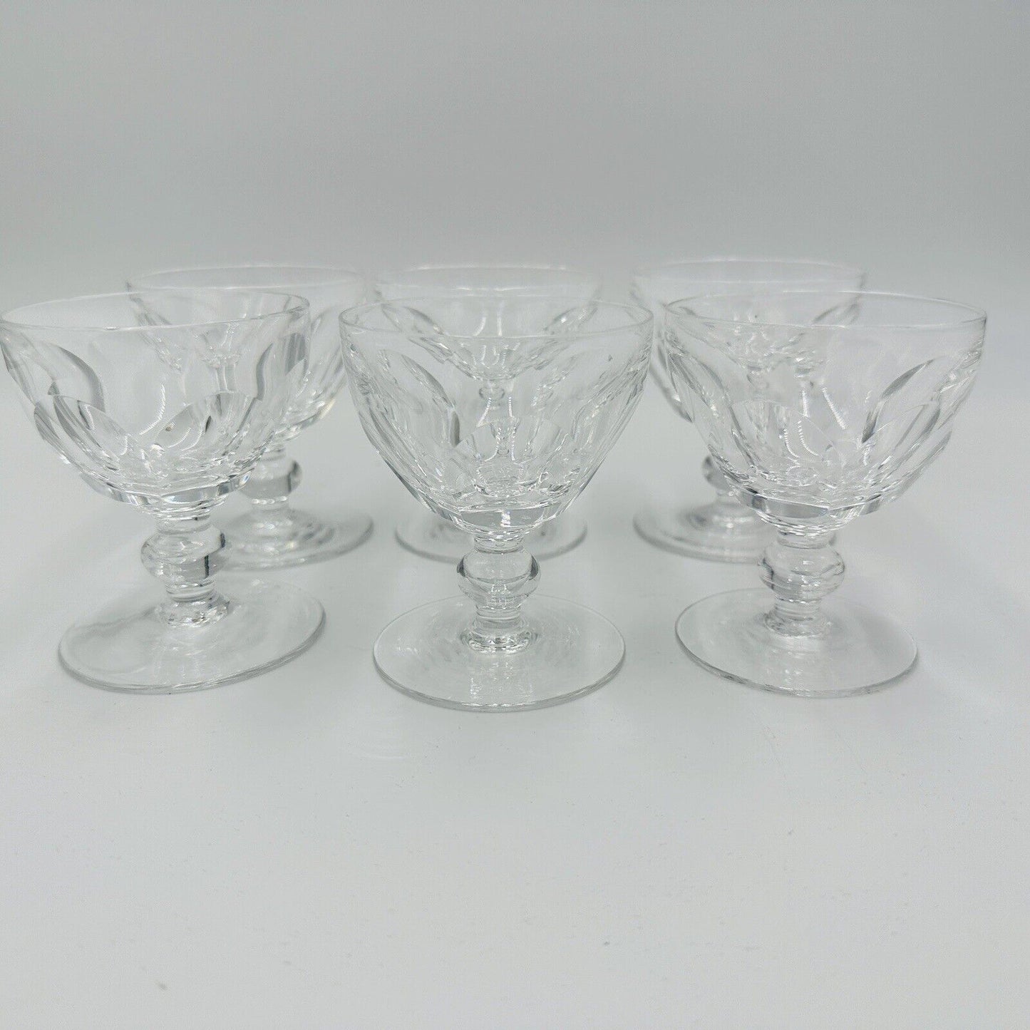 Waterford Crystal Glasses Liquor Cocktail Kathleen Cut Ireland 3.5in 6 Piece Set