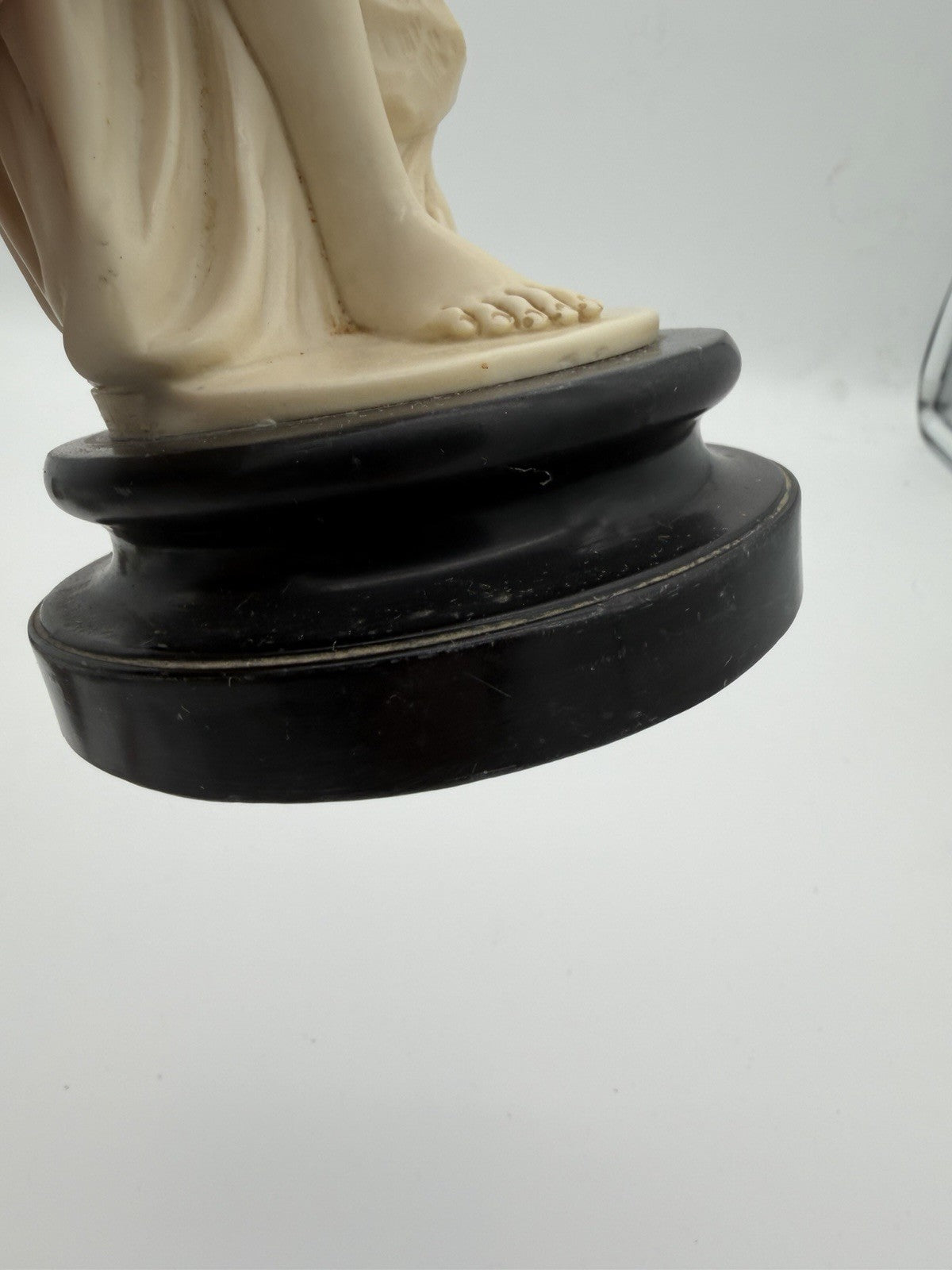 Vtg Santini Italy Venus Bathing Hand Carved Alabaster Marble 15”H Sculpture