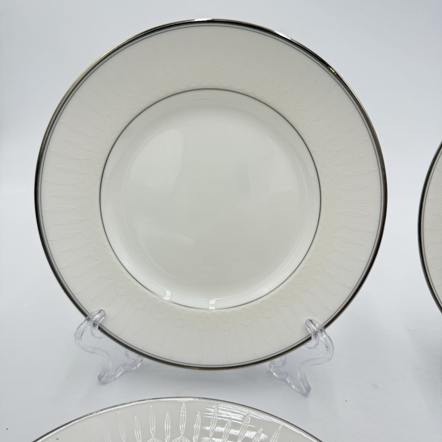 Waterford Lismore Platinum British China Bread/Butter Plates 4 PCs 6” New