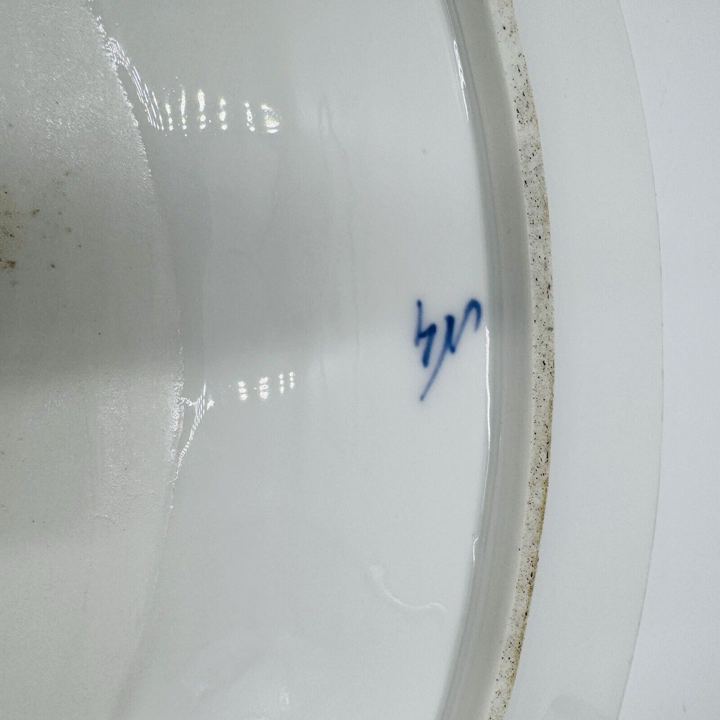 Antique Royal Copenhagen Blue Fluted Plain Large 18”Oval Platter #348 Rare