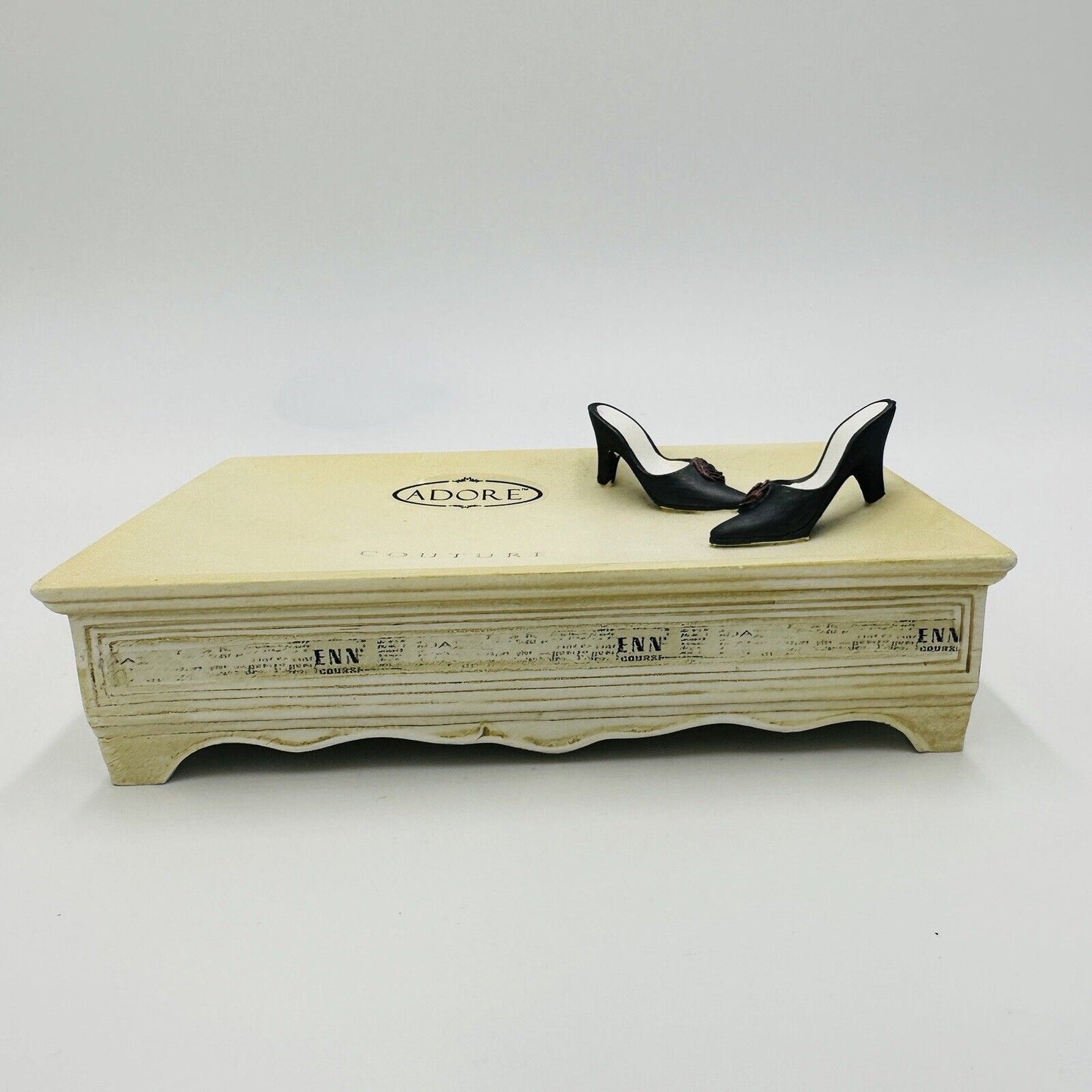 Vogue Couture Paris Soap Dish Tray Adore Hand Painted Jewelry Bathroom