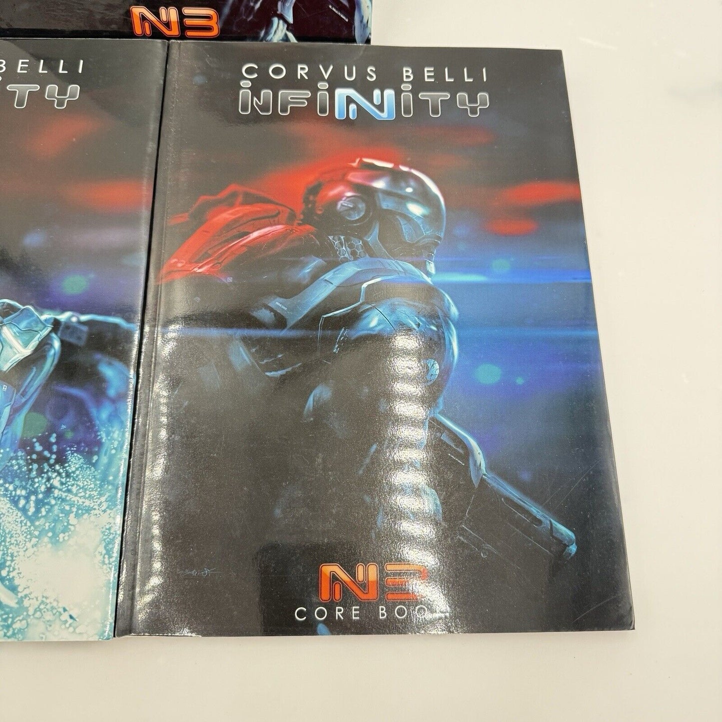 Corvus Belli Infinity N3 Core Book Rulebook 2 Book Set With Sleeve