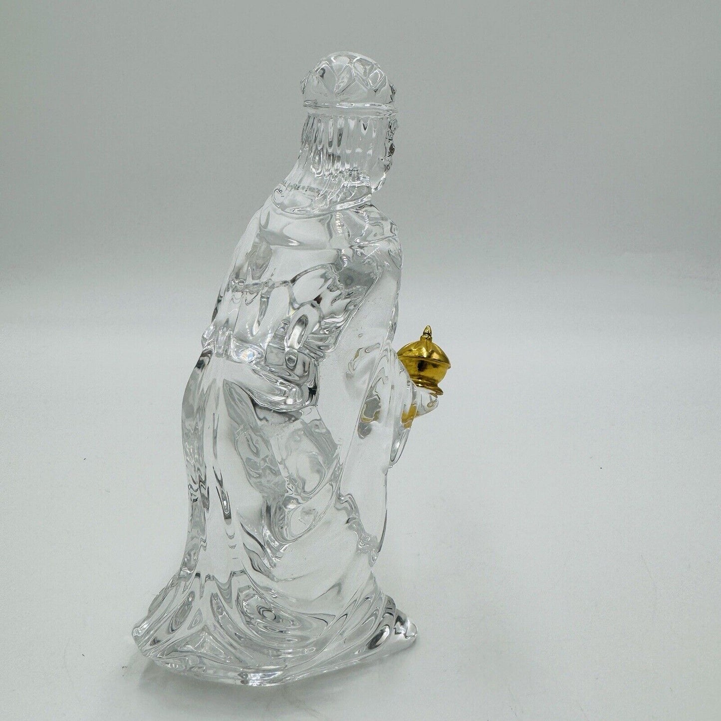 Waterford Crystal Millennium Nativity Wiseman King Gaspar Gold Wise Man Figurine