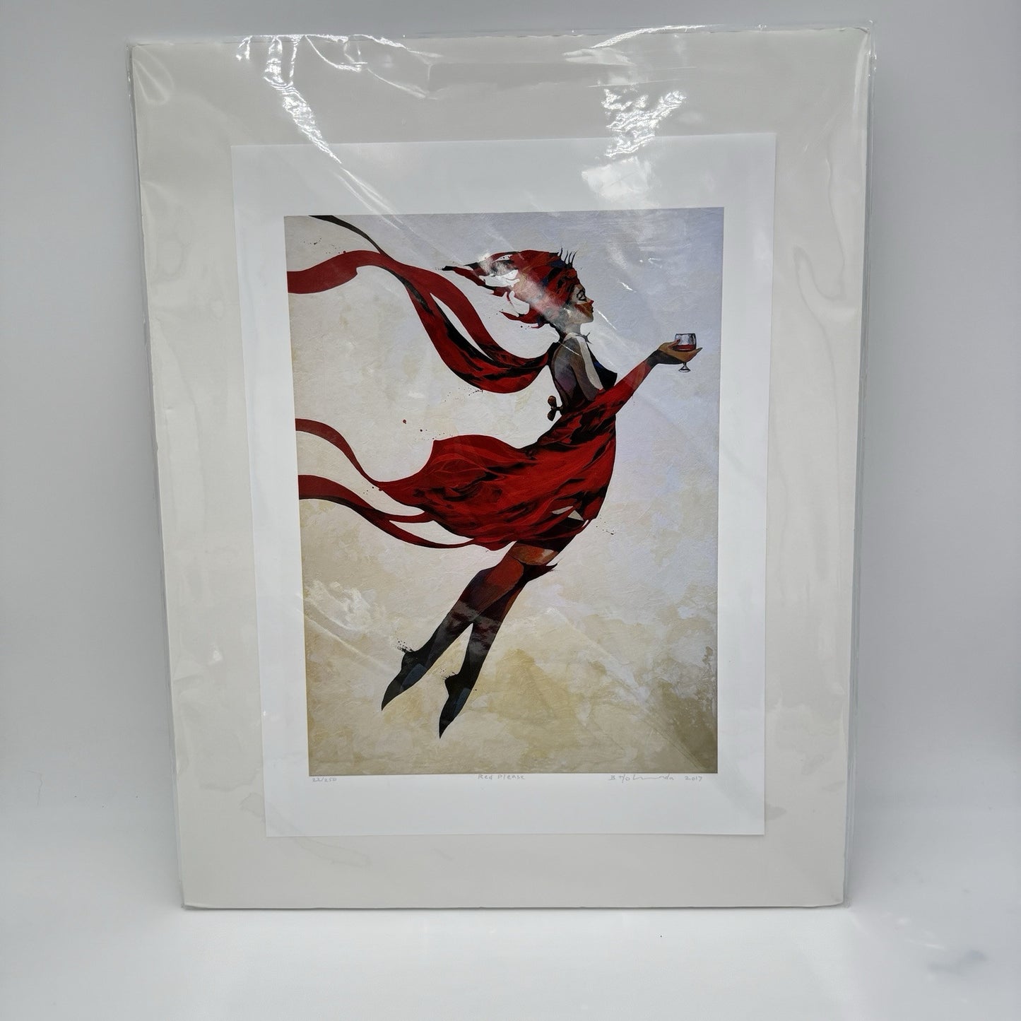Bruce Holwerda Signed Art Print 22/250 Red Please 2017 Rare 12x16