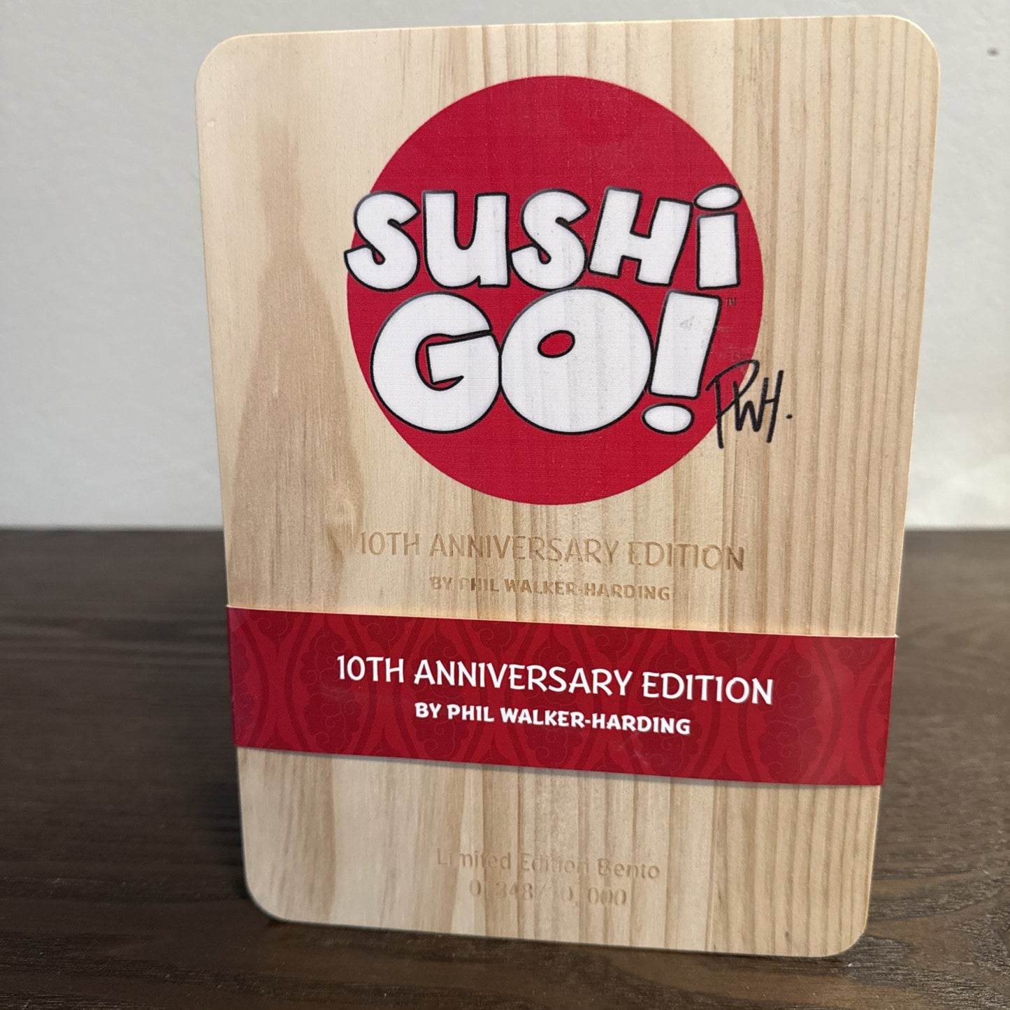 Sushi Go! 10th Anniversary Edition Board Card Game 01,338/10,000 Phil Walker