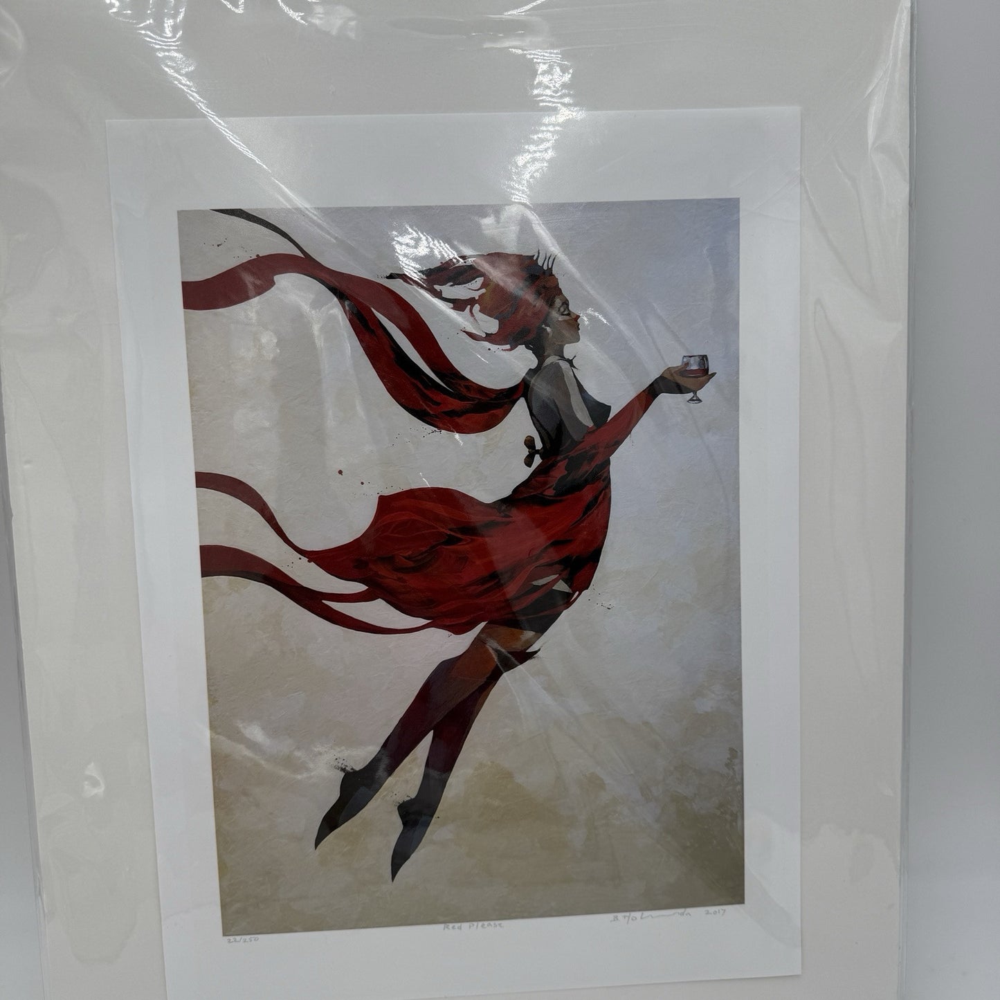 Bruce Holwerda Signed Art Print 22/250 Red Please 2017 Rare 12x16