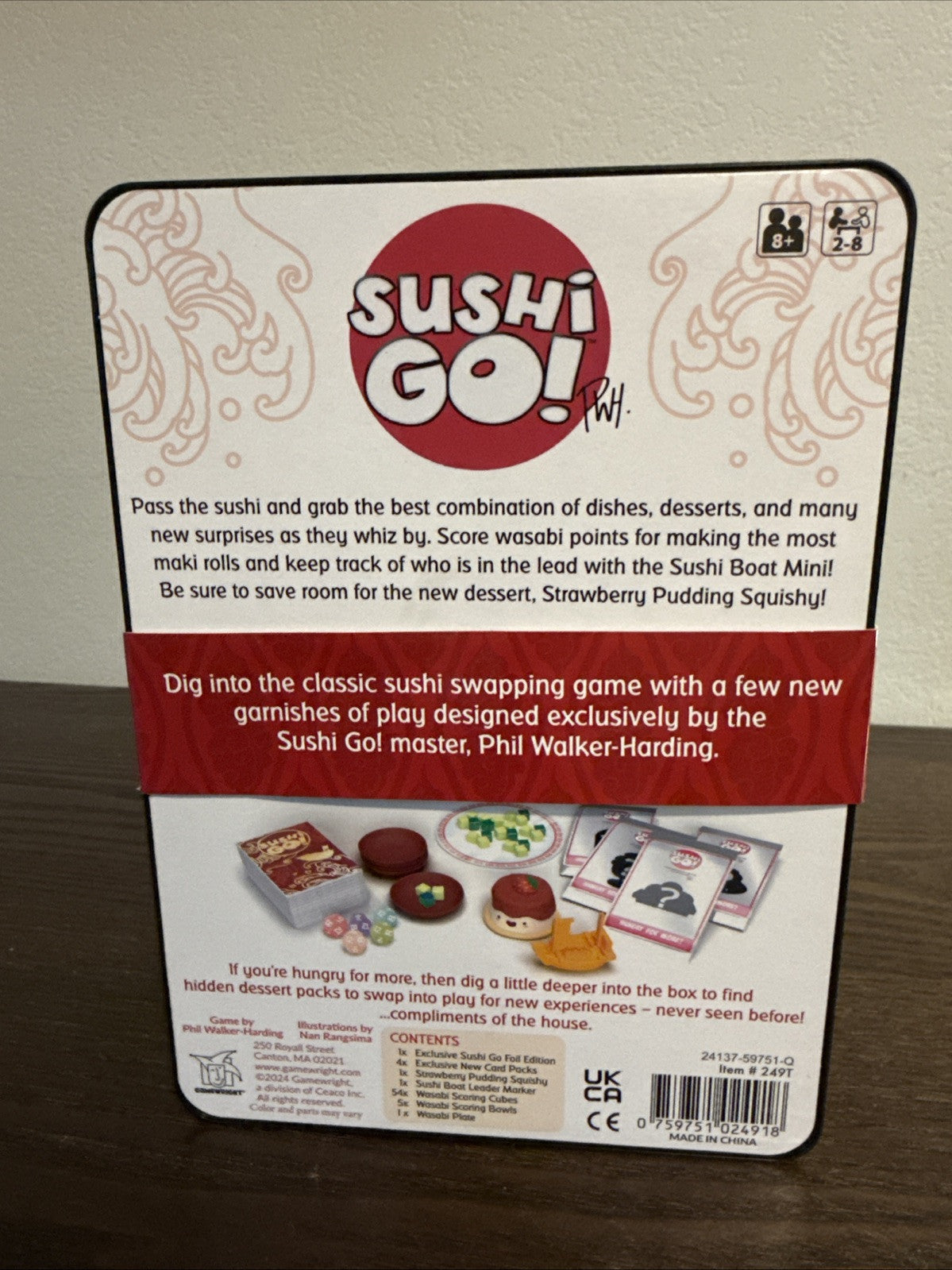 Sushi Go! 10th Anniversary Edition Board Card Game 01,338/10,000 Phil Walker