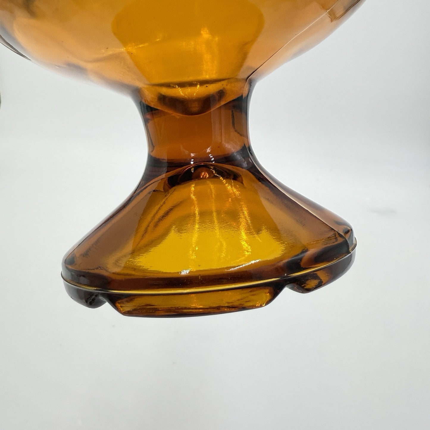 MCM LE Smith Swung Amber 15” Art Glass Vase