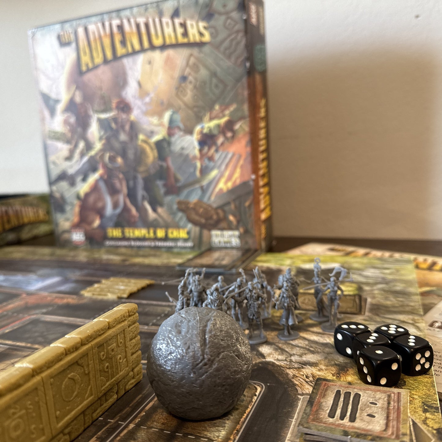 The Adventurers: The Temple of Chac Board Game AEG Used Excellent Rare Push Fun