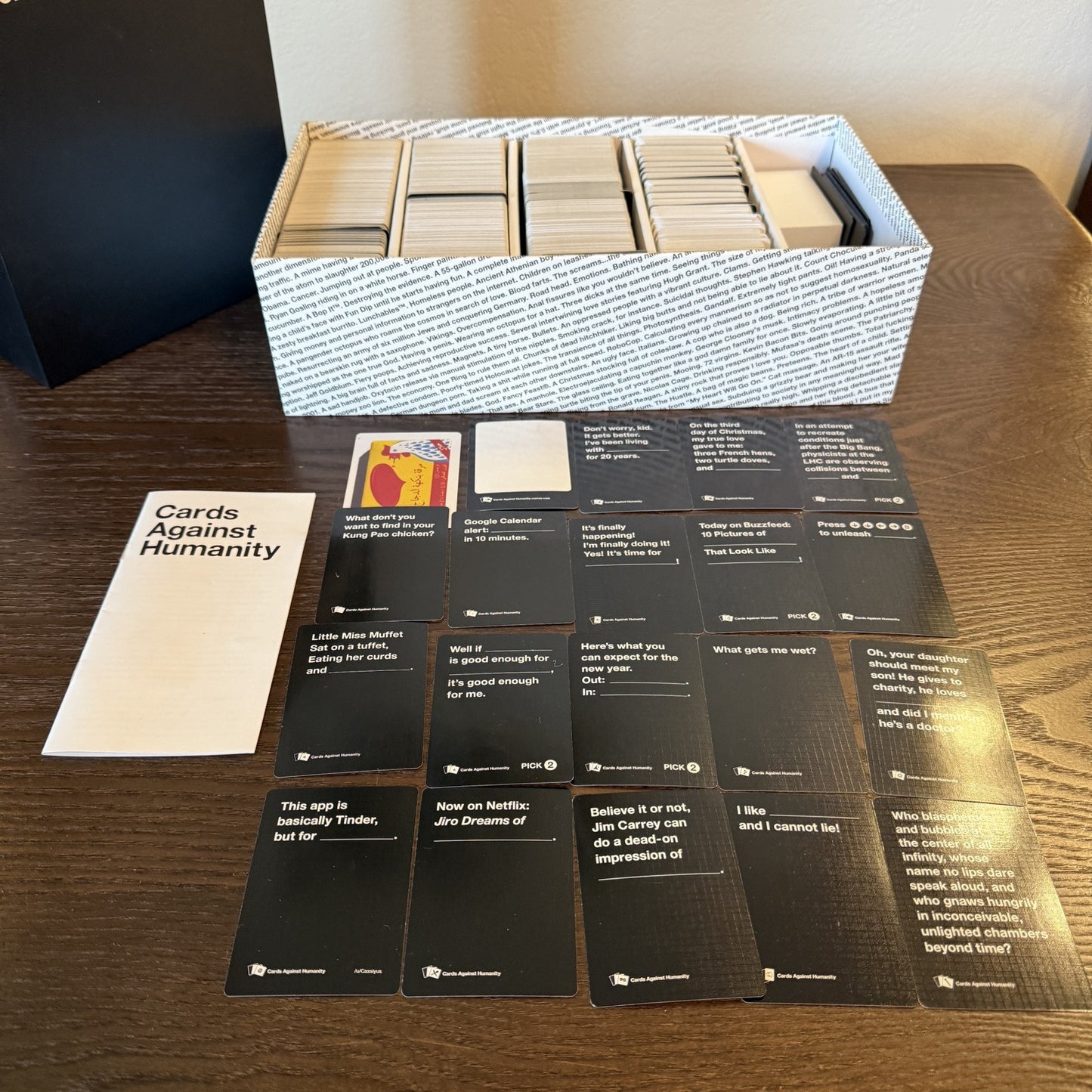 Cards Against Humanity: The Bigger, Blacker Giant Box Card Game 20+ Expansions