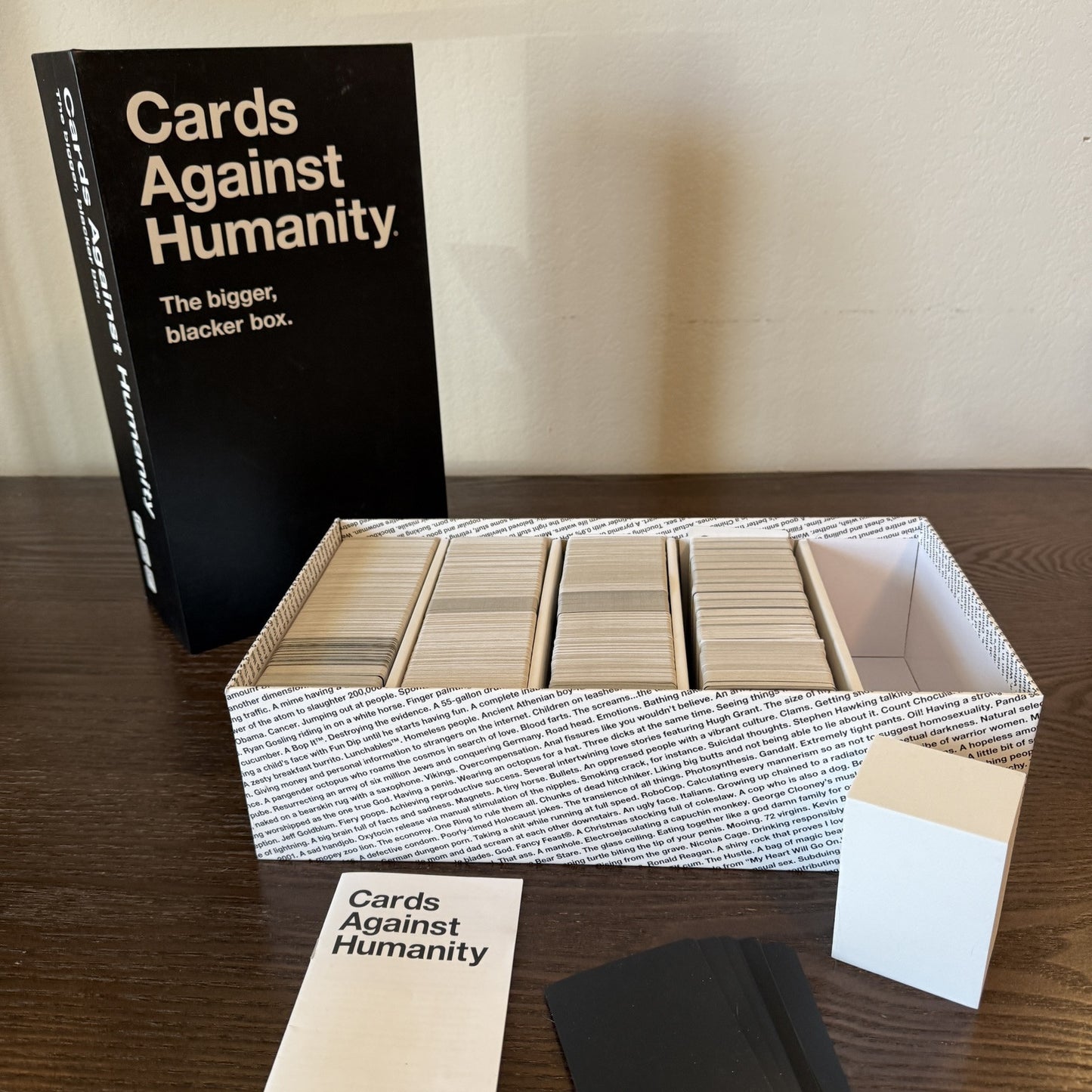 Cards Against Humanity: The Bigger, Blacker Giant Box Card Game 20+ Expansions